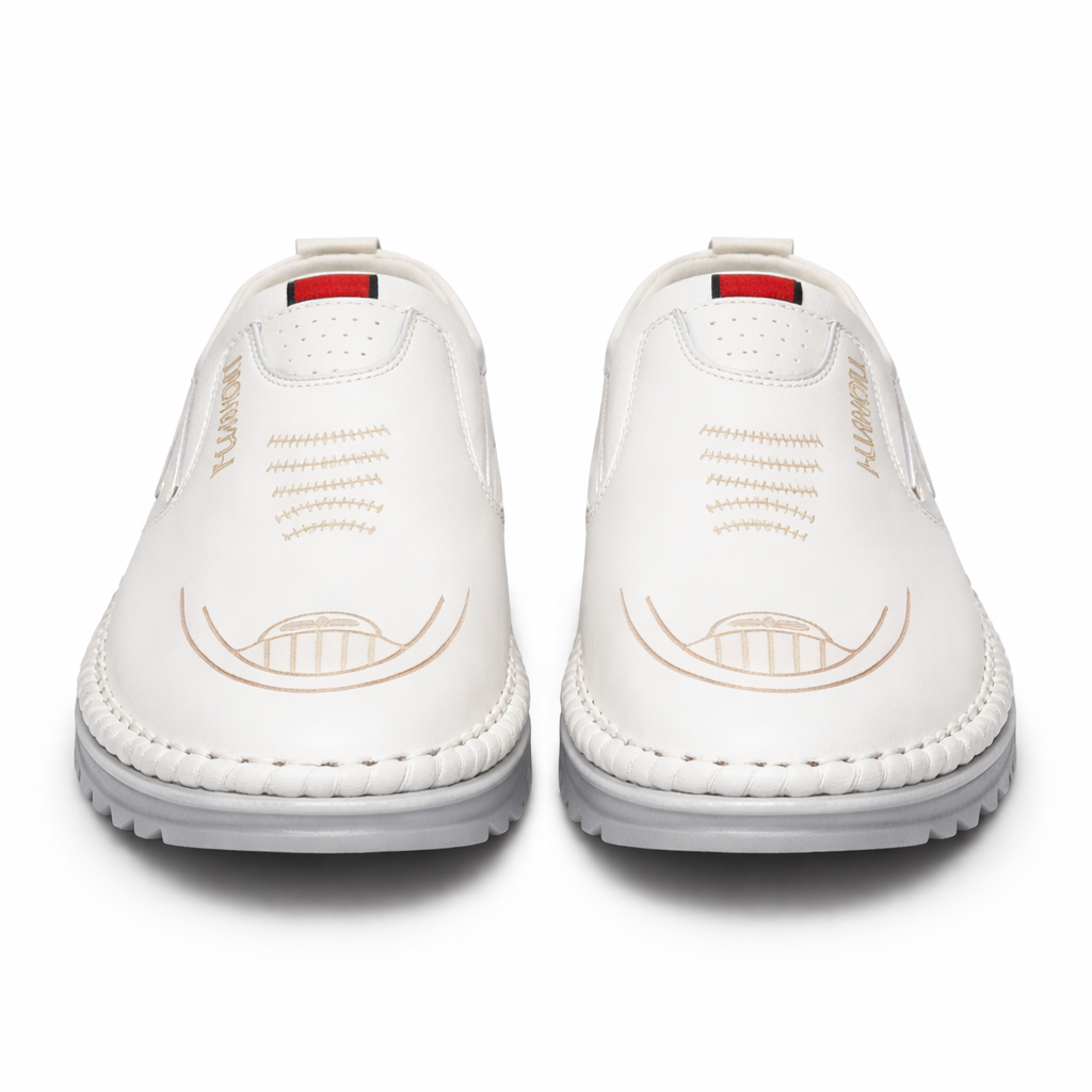 Men's Genuine Leather Platform Loafers - Kingsley