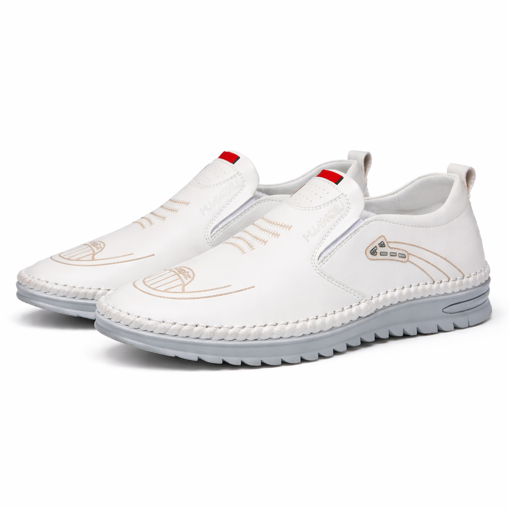 Men's Genuine Leather Platform Loafers - Kingsley