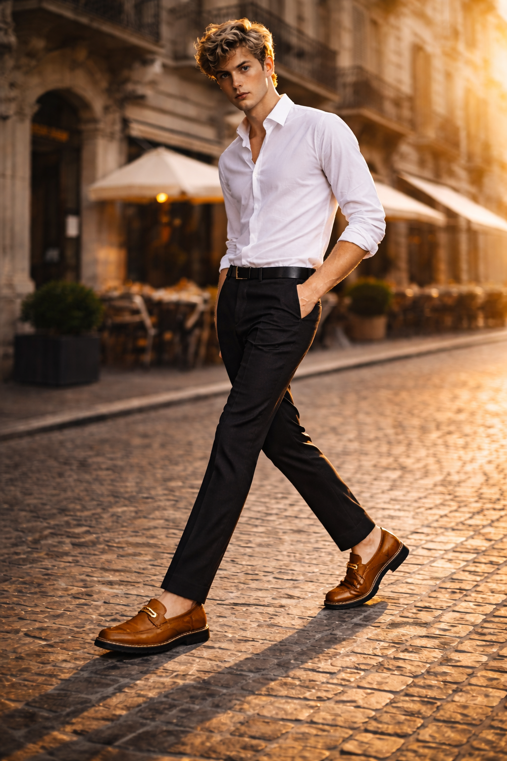 Men's Genuine Leather Platform Loafers - Legatto Style