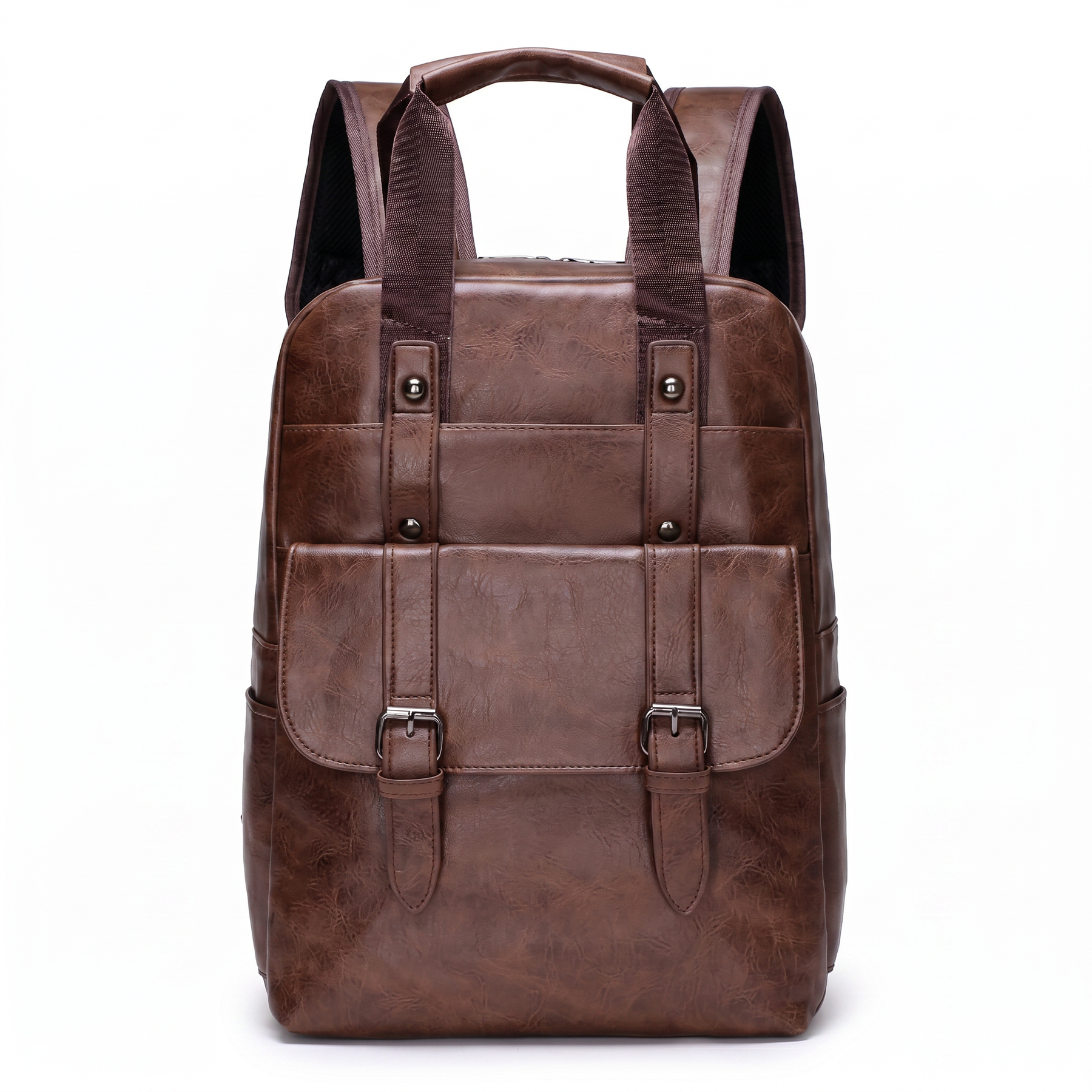 Men's Leather Backpack - Flint