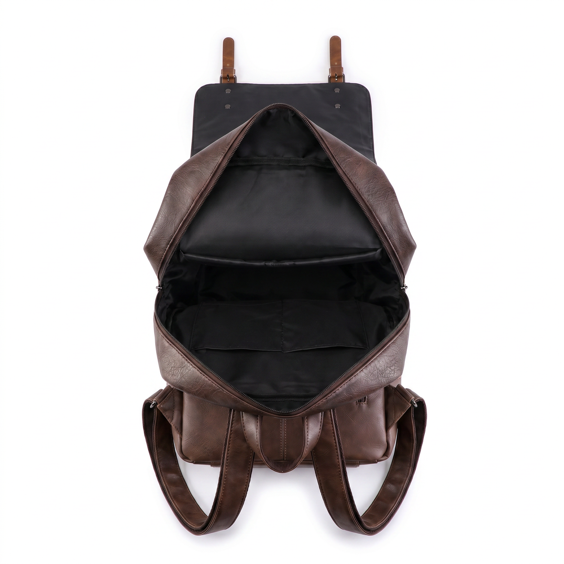 Men's Leather Backpack - Mature