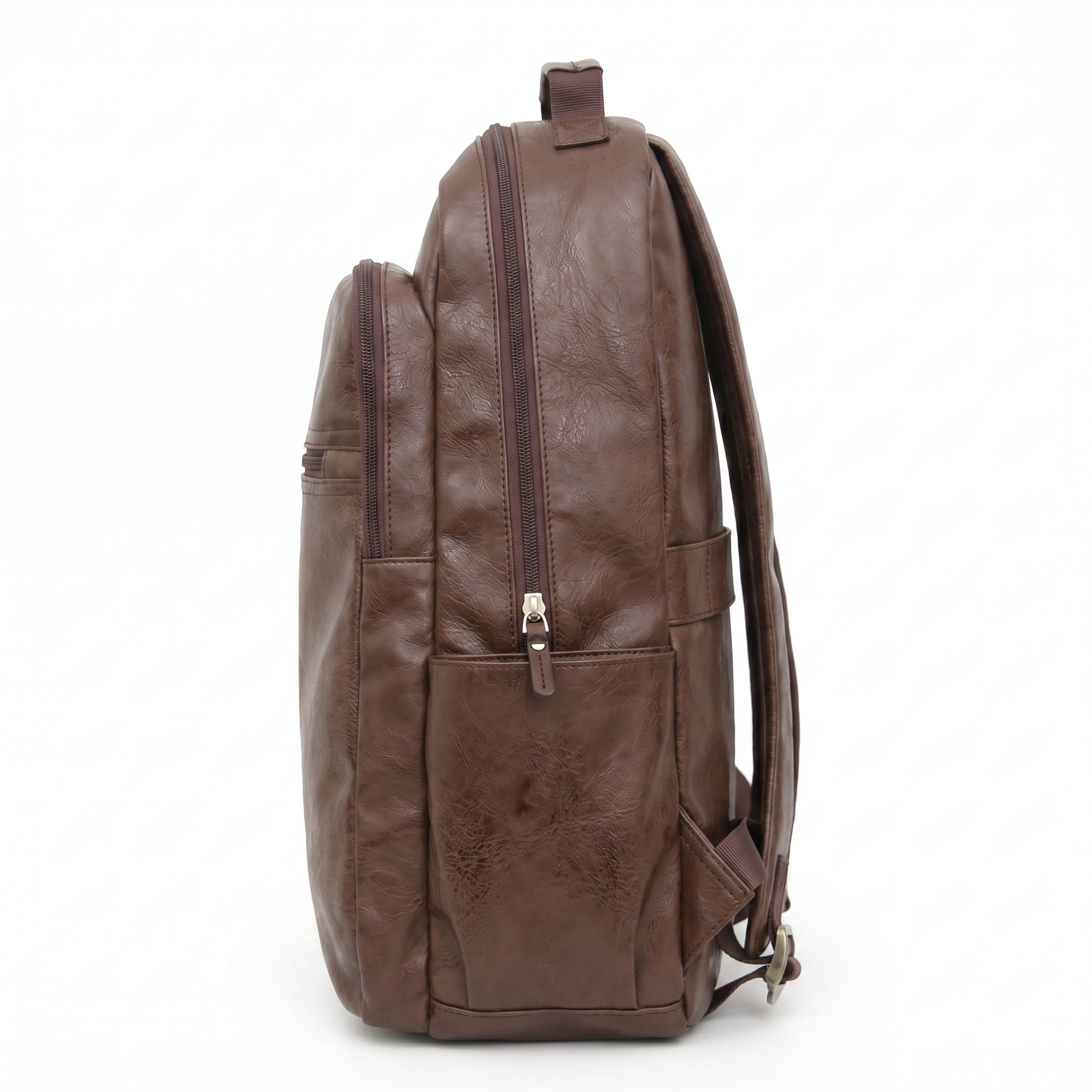 Men's Leather Backpack - Mossway