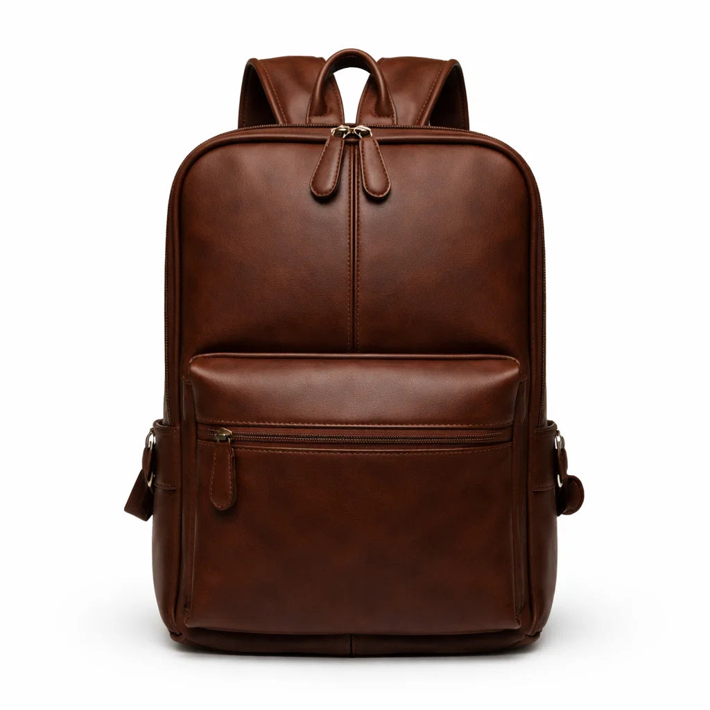 Men's Real Leather Style Backpack - Guildford