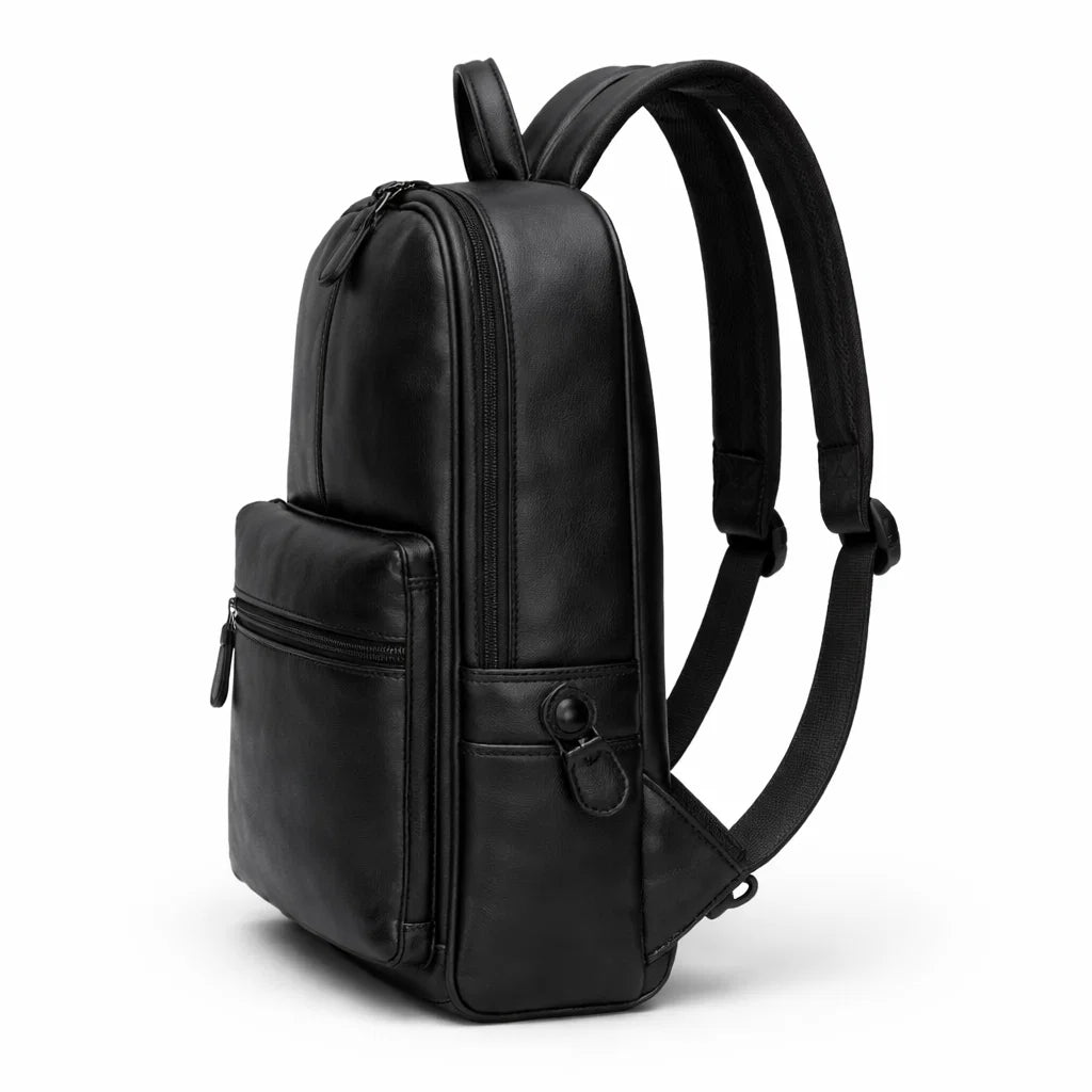 Men's Real Leather Style Backpack - Guildford