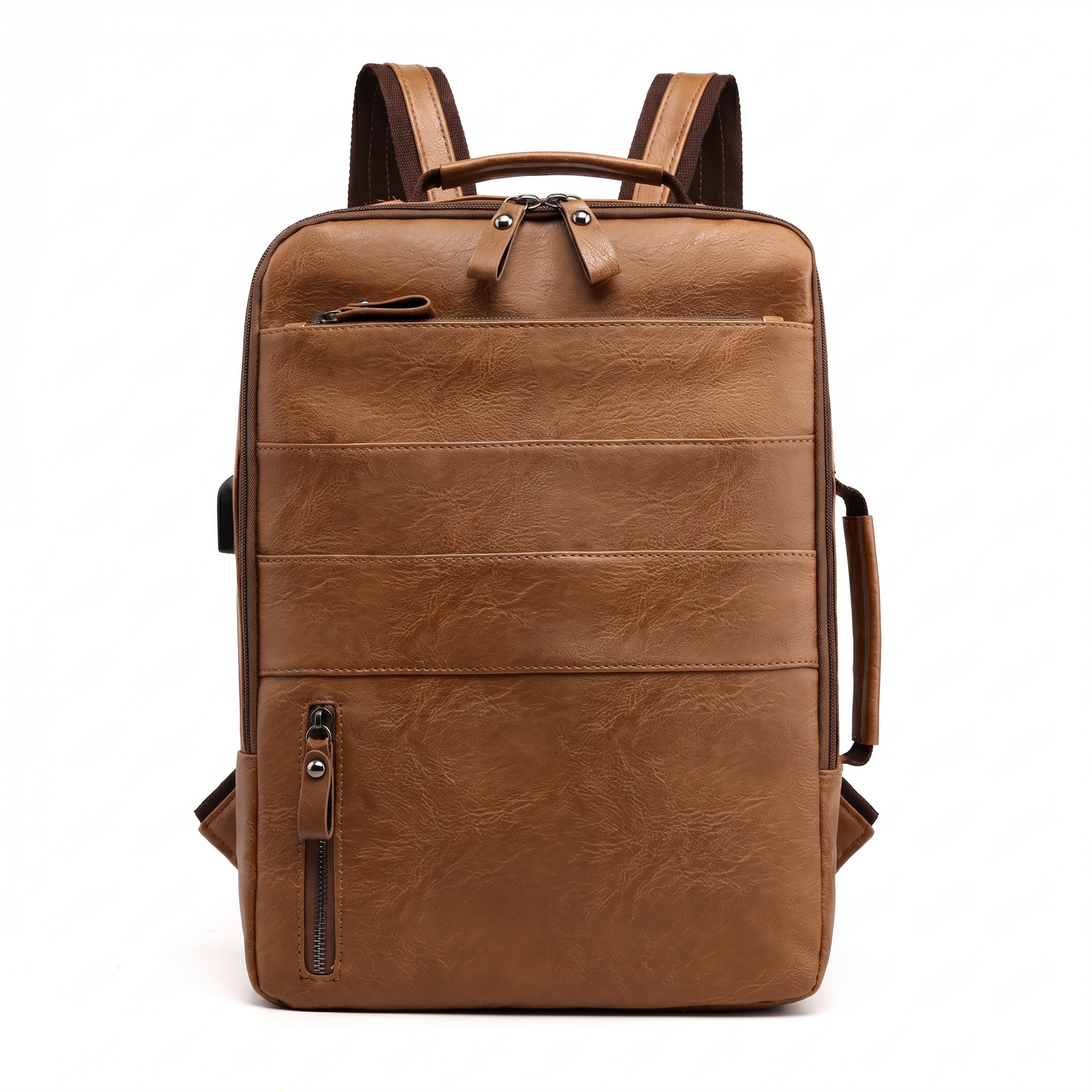Men's Leather Backpack - Kaster