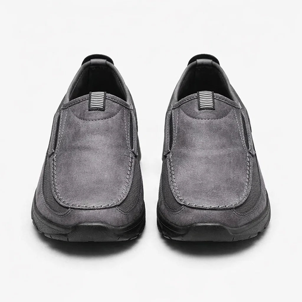 Men's Genuine Leather Platform Loafers - William Classic