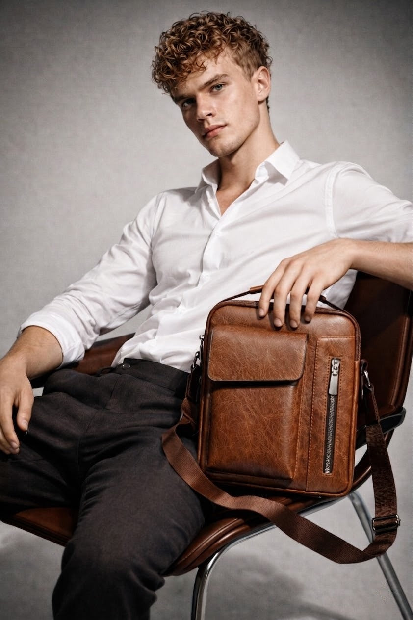 Men's Real Leather Satchel - Thornbury
