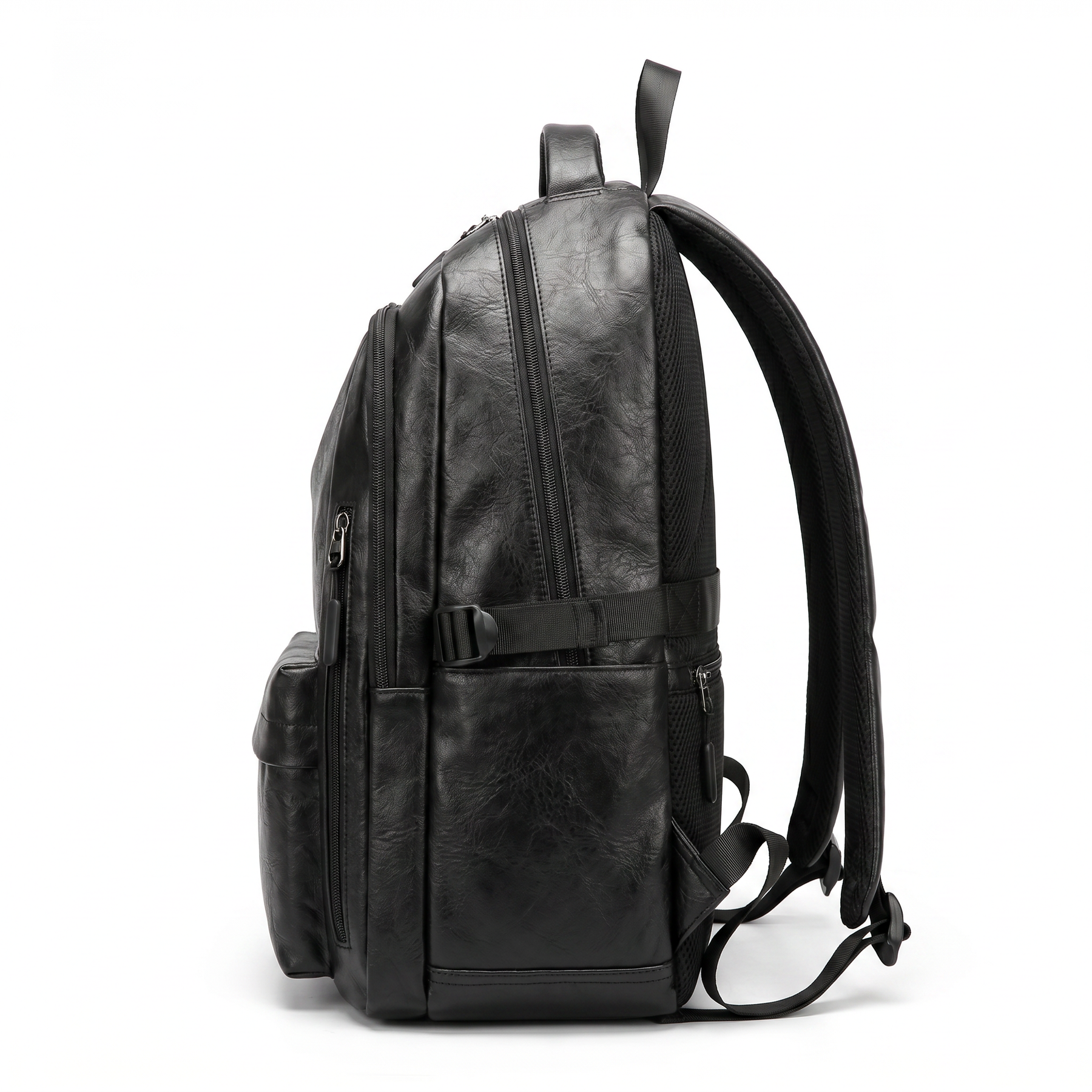 Men's Leather Backpack - Street