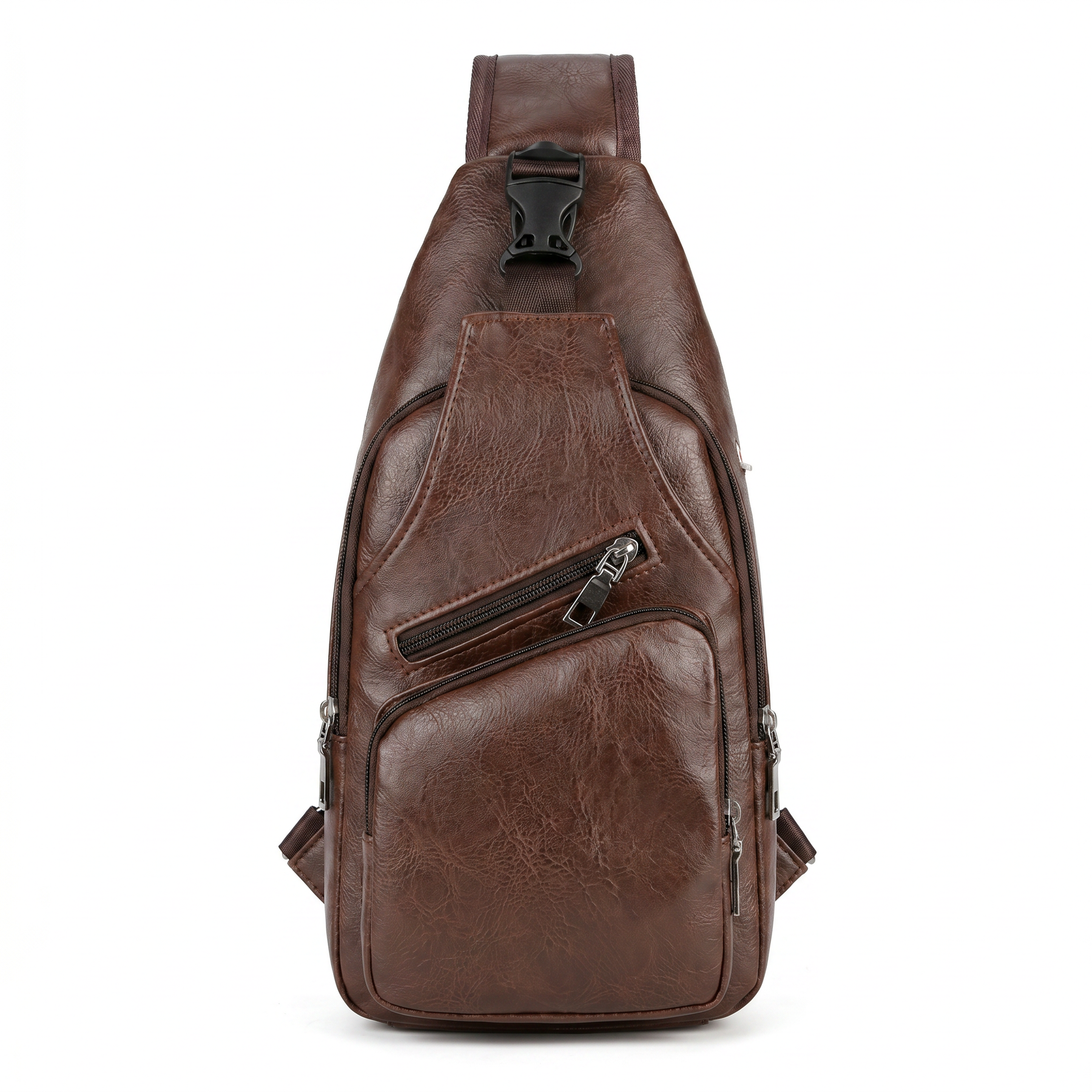 Men's Leather Crossbody Bag - Riot