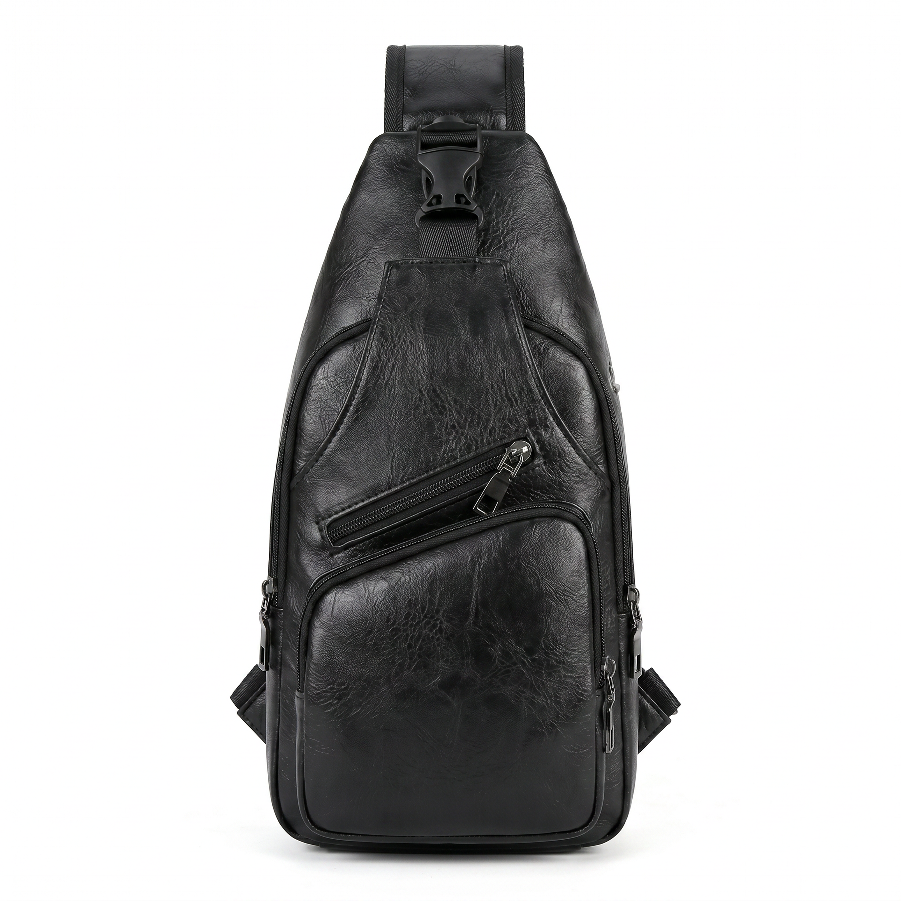 Men's Leather Crossbody Bag - Riot