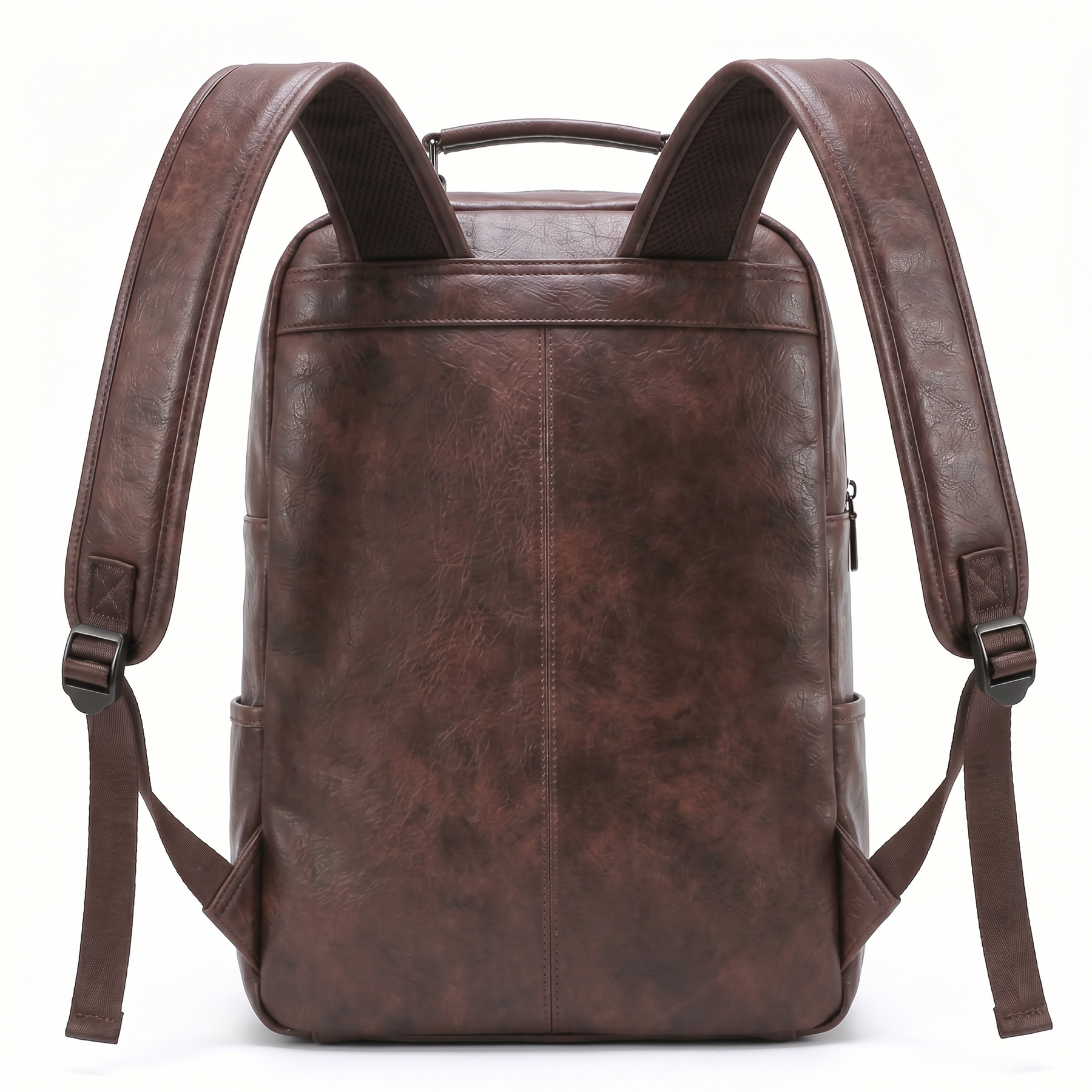 Men's Real Leather Backpack - Job Style