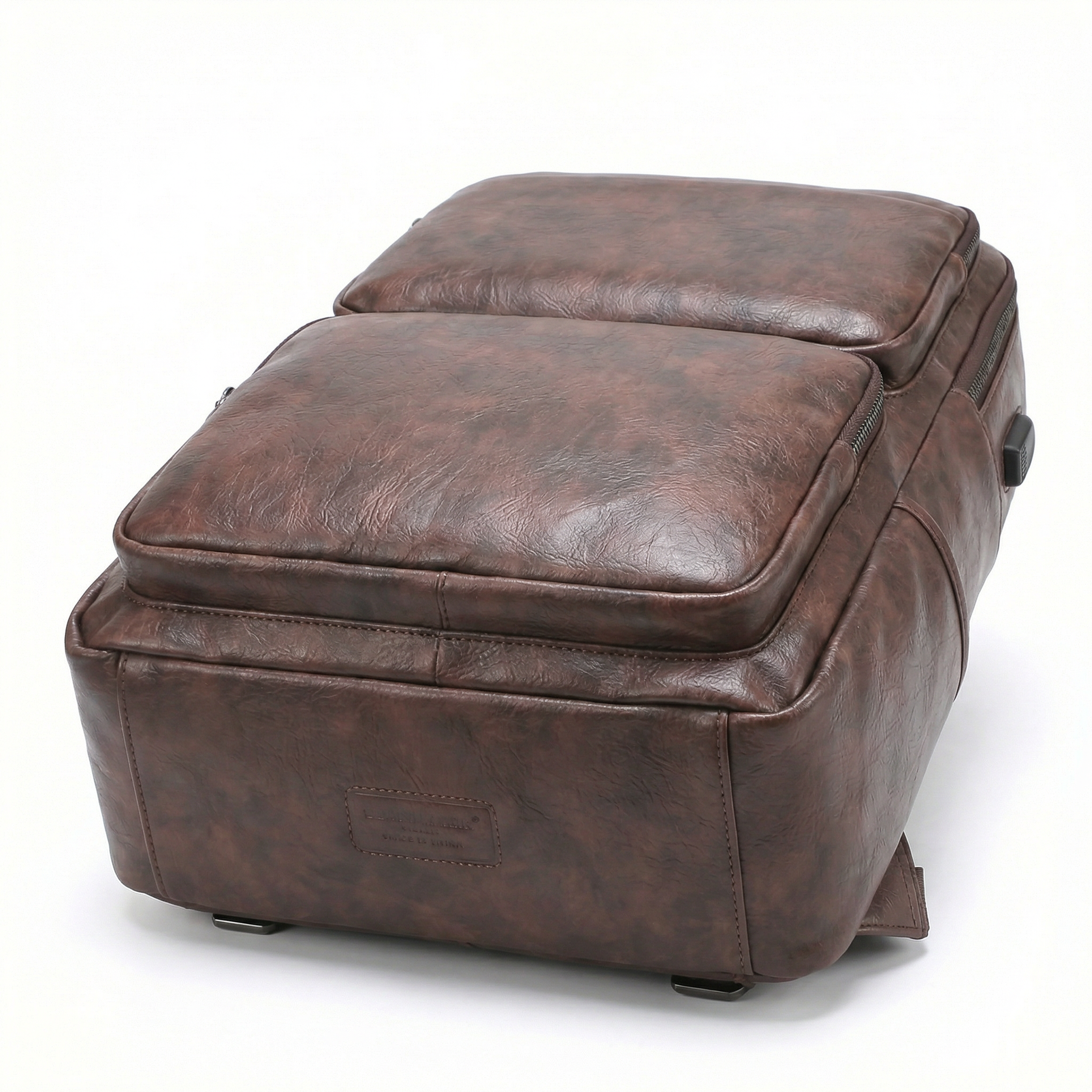 Men's Real Leather Backpack - Job Style