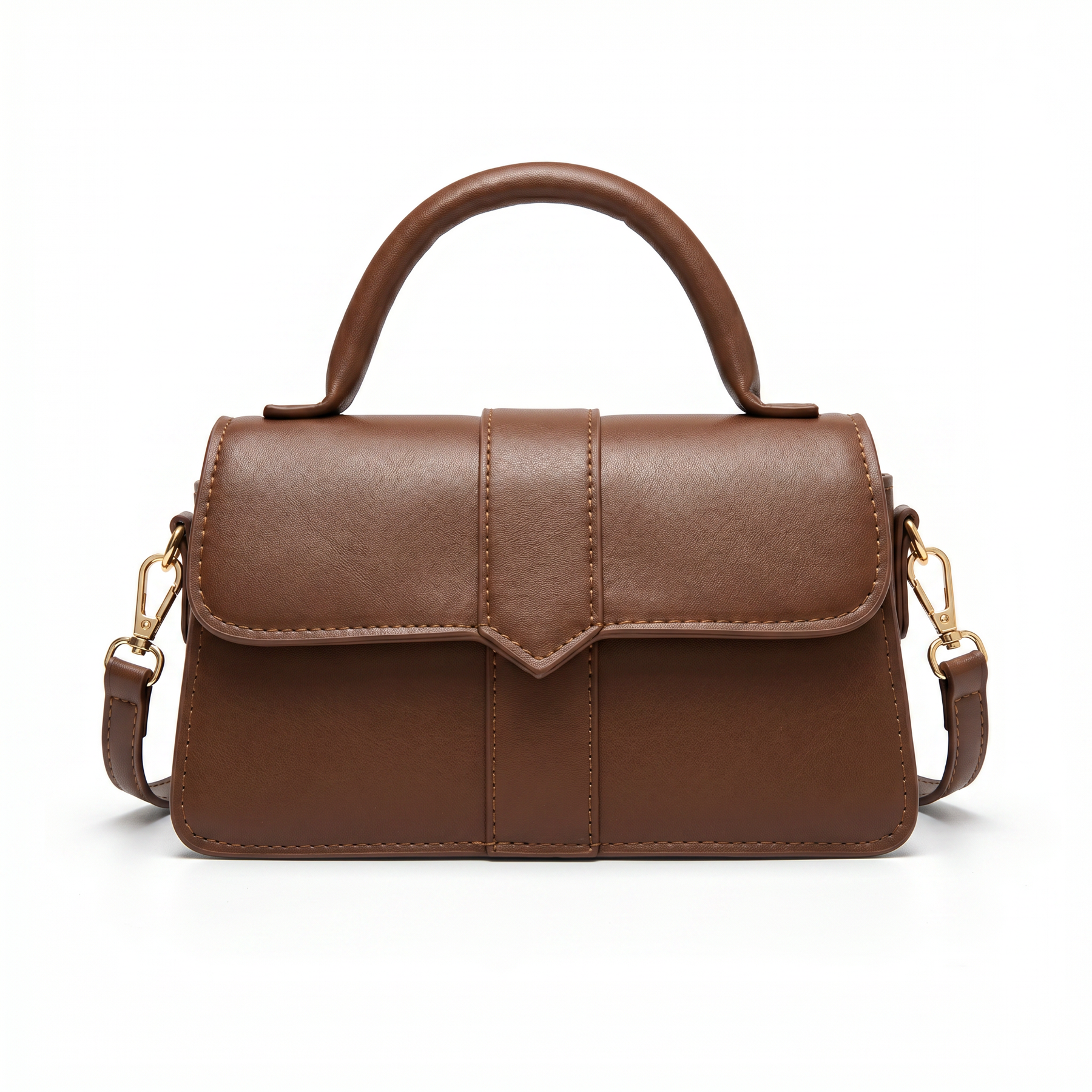 Women's Genuine Leather Top Handle Bag - Amelia