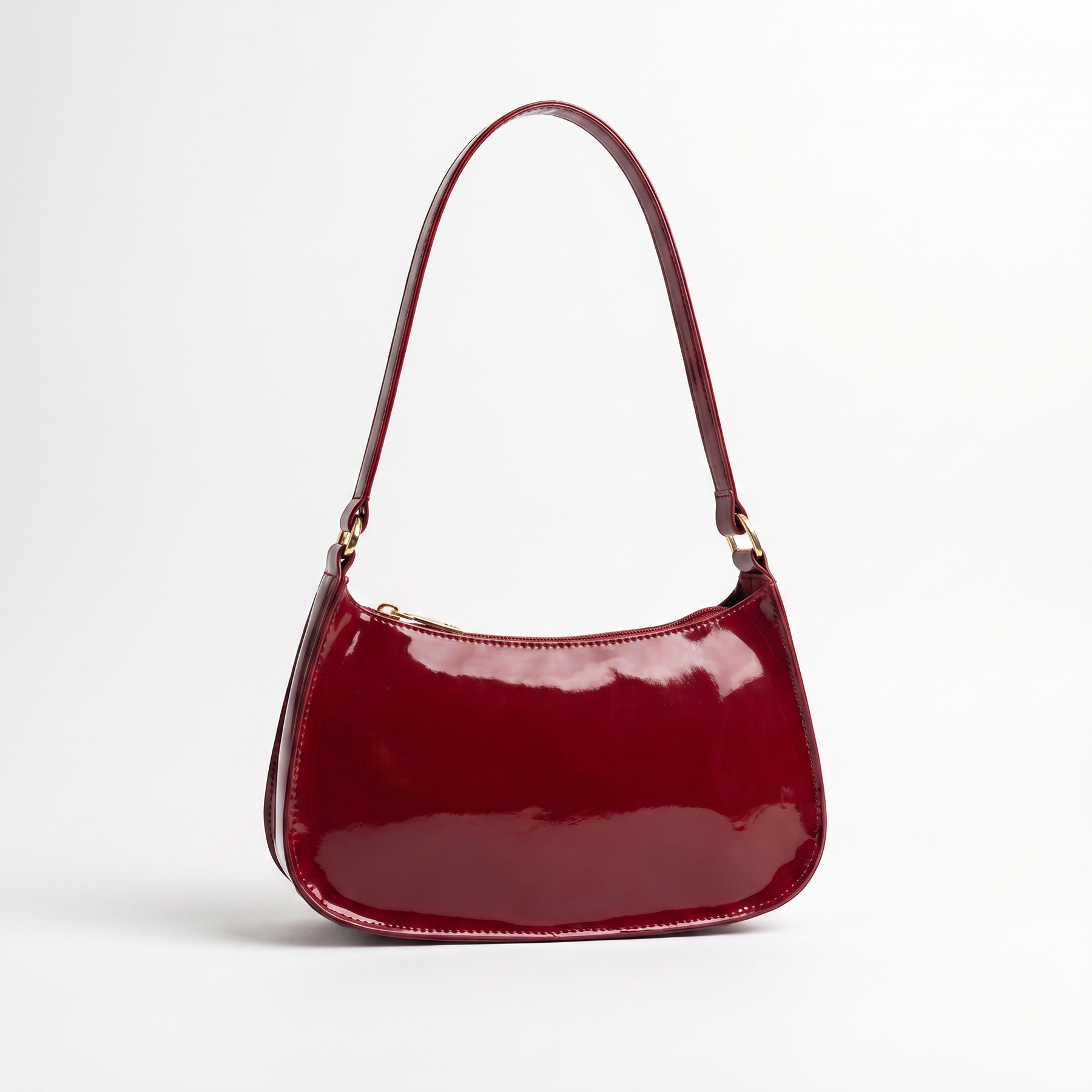 Women's Genuine Leather Baguette Bag - Carol