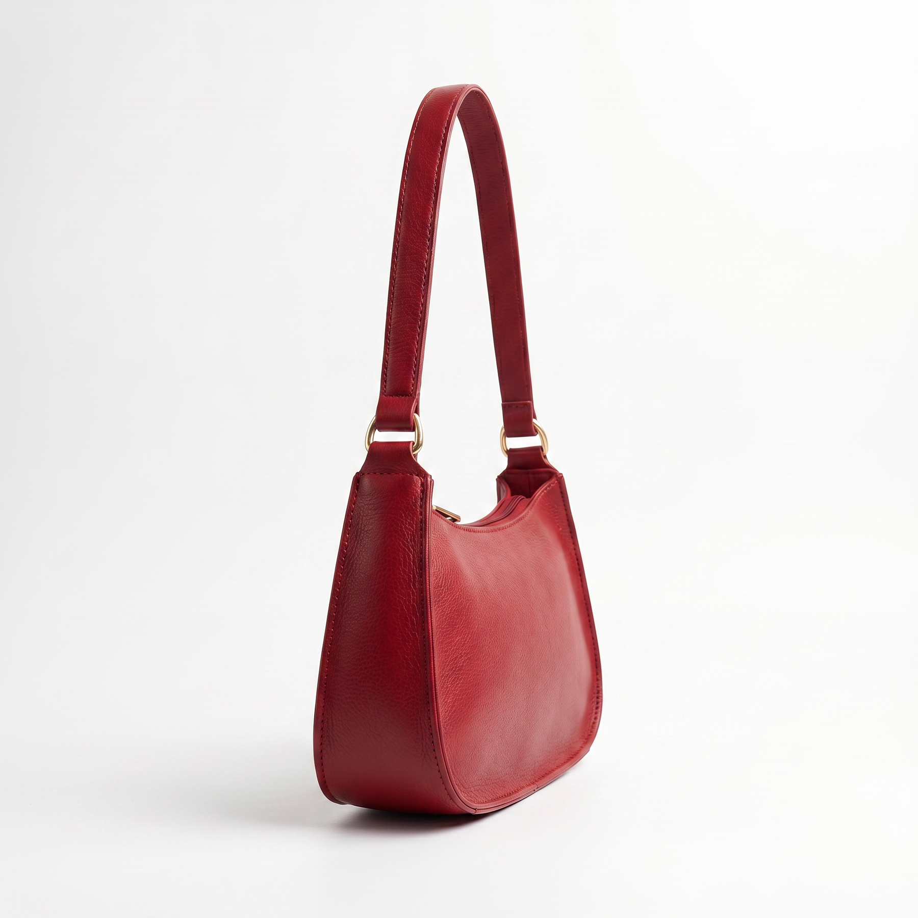 Women's Genuine Leather Baguette Bag - Carol