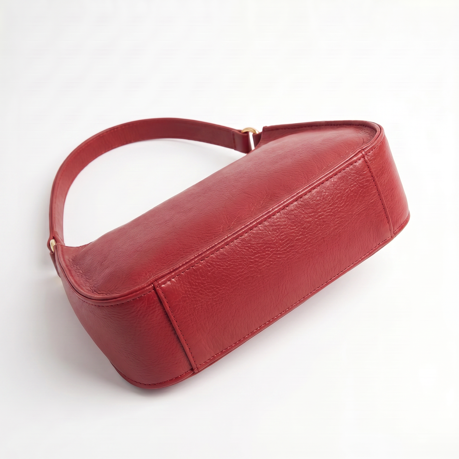 Women's Genuine Leather Baguette Bag - Carol