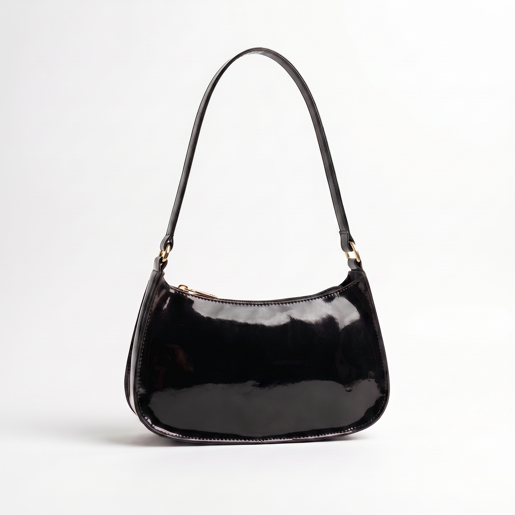 Women's Genuine Leather Baguette Bag - Carol