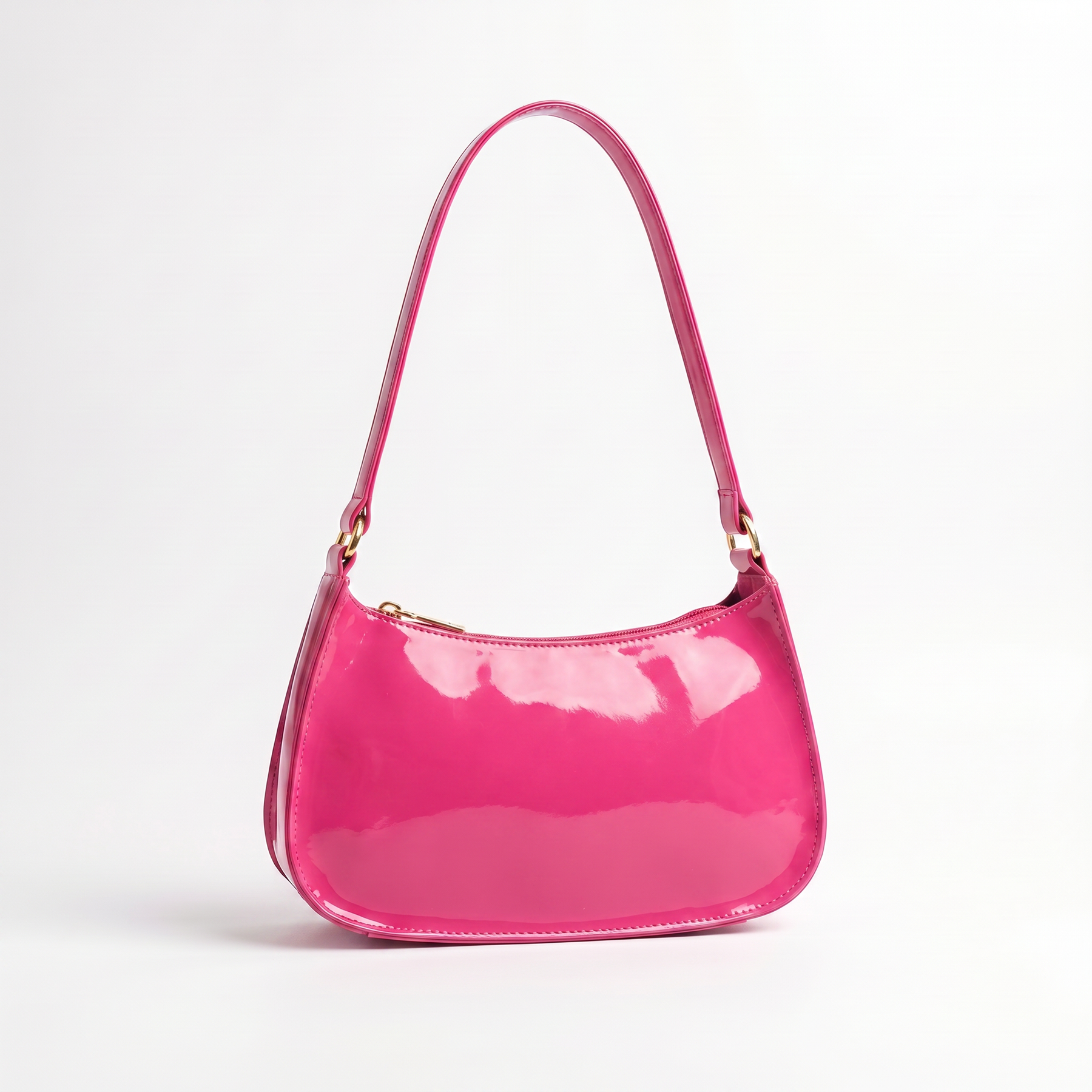 Women's Genuine Leather Baguette Bag - Carol