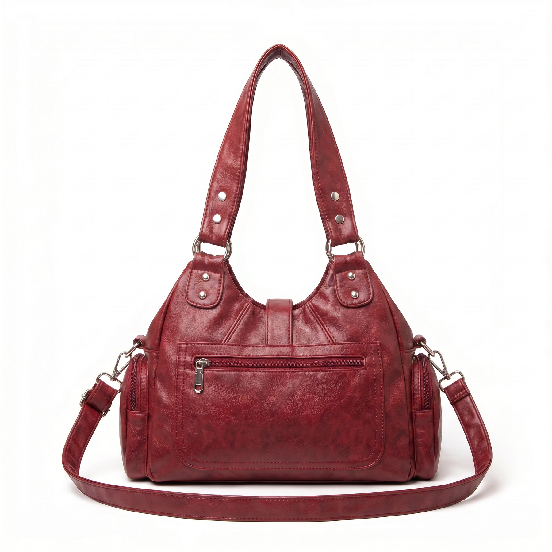 Women's Genuine Leather Hobo Bag - Kyle