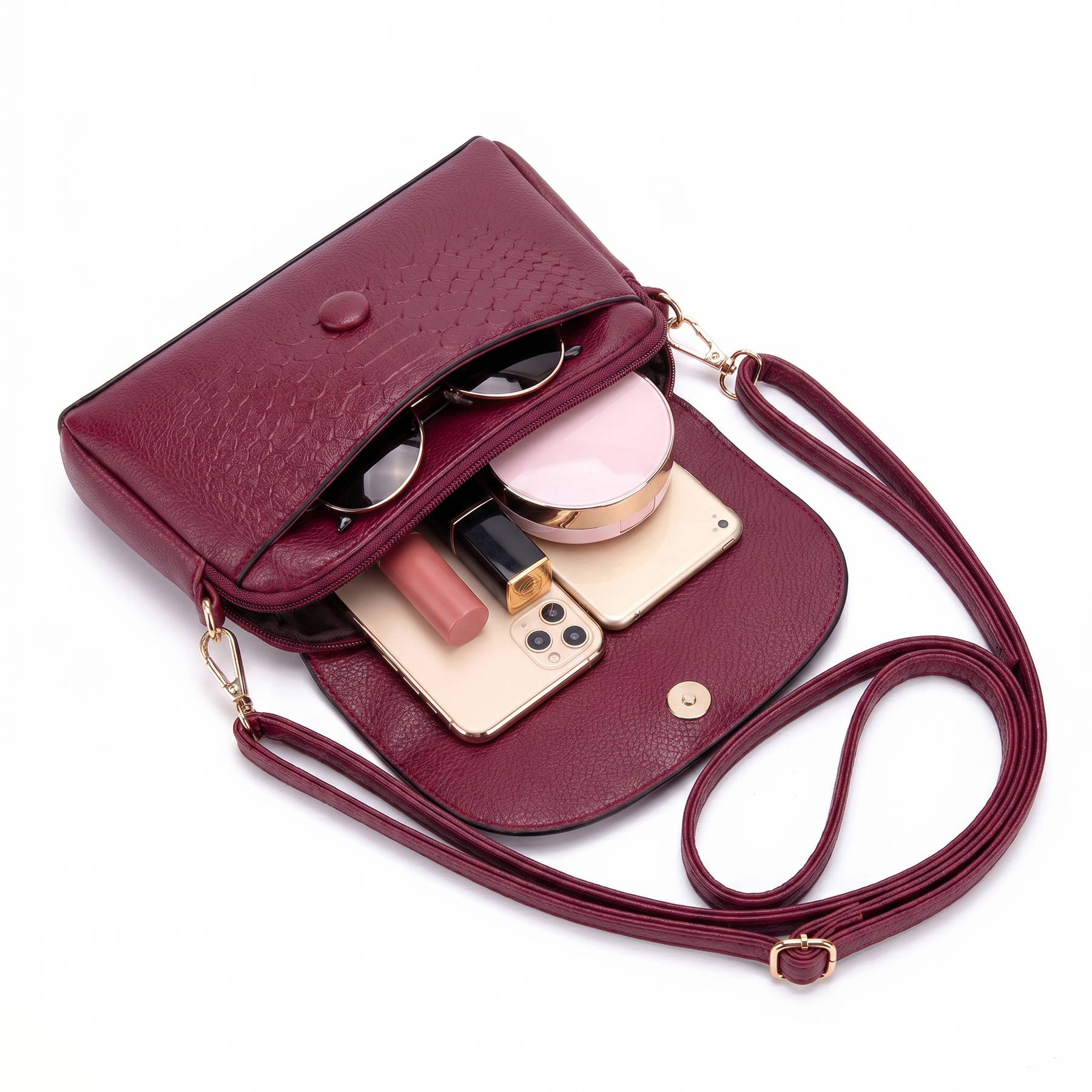 Women's Genuine Leather Shoulder Bag - Laura