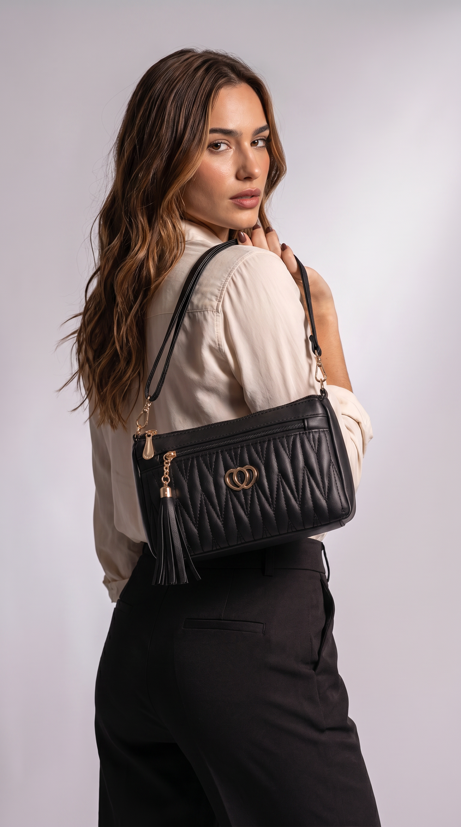 Women's Genuine Leather Crossbody Bag - Lovely
