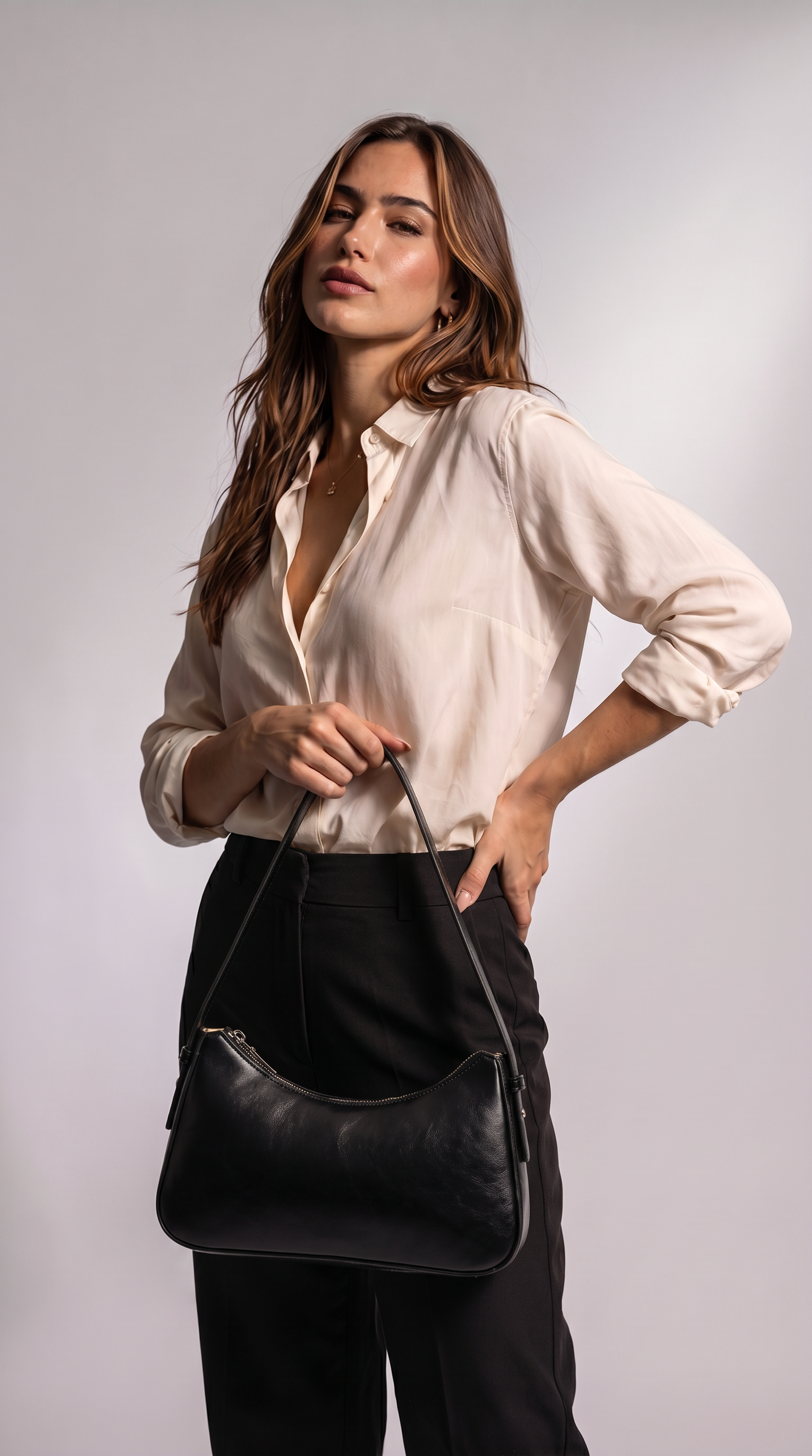 Women's Genuine Leather Shoulder Bag - Nayla