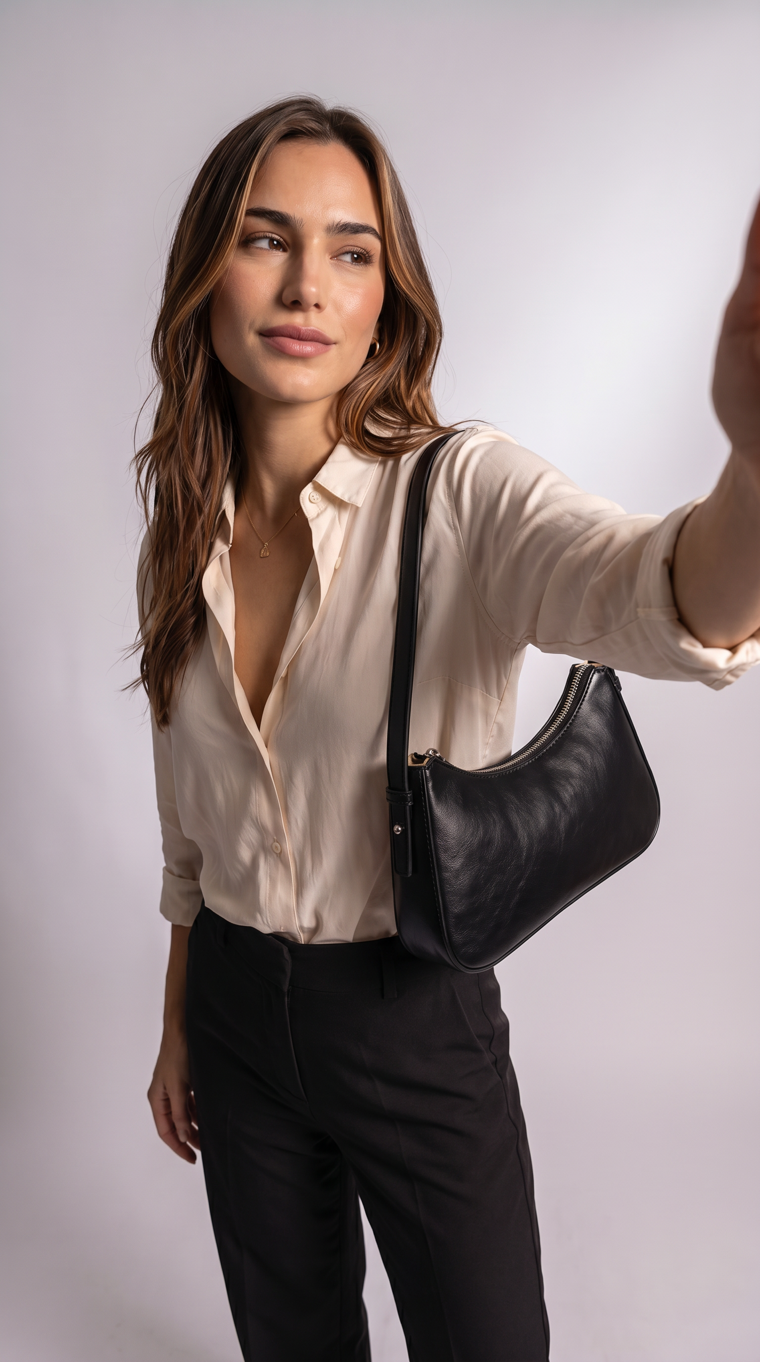 Women's Genuine Leather Shoulder Bag - Nayla
