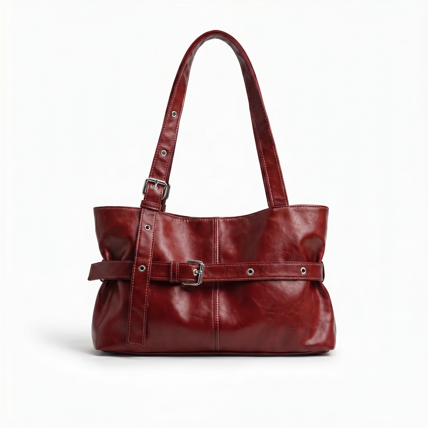 Women's Genuine Leather Shoulder Bag - Omega