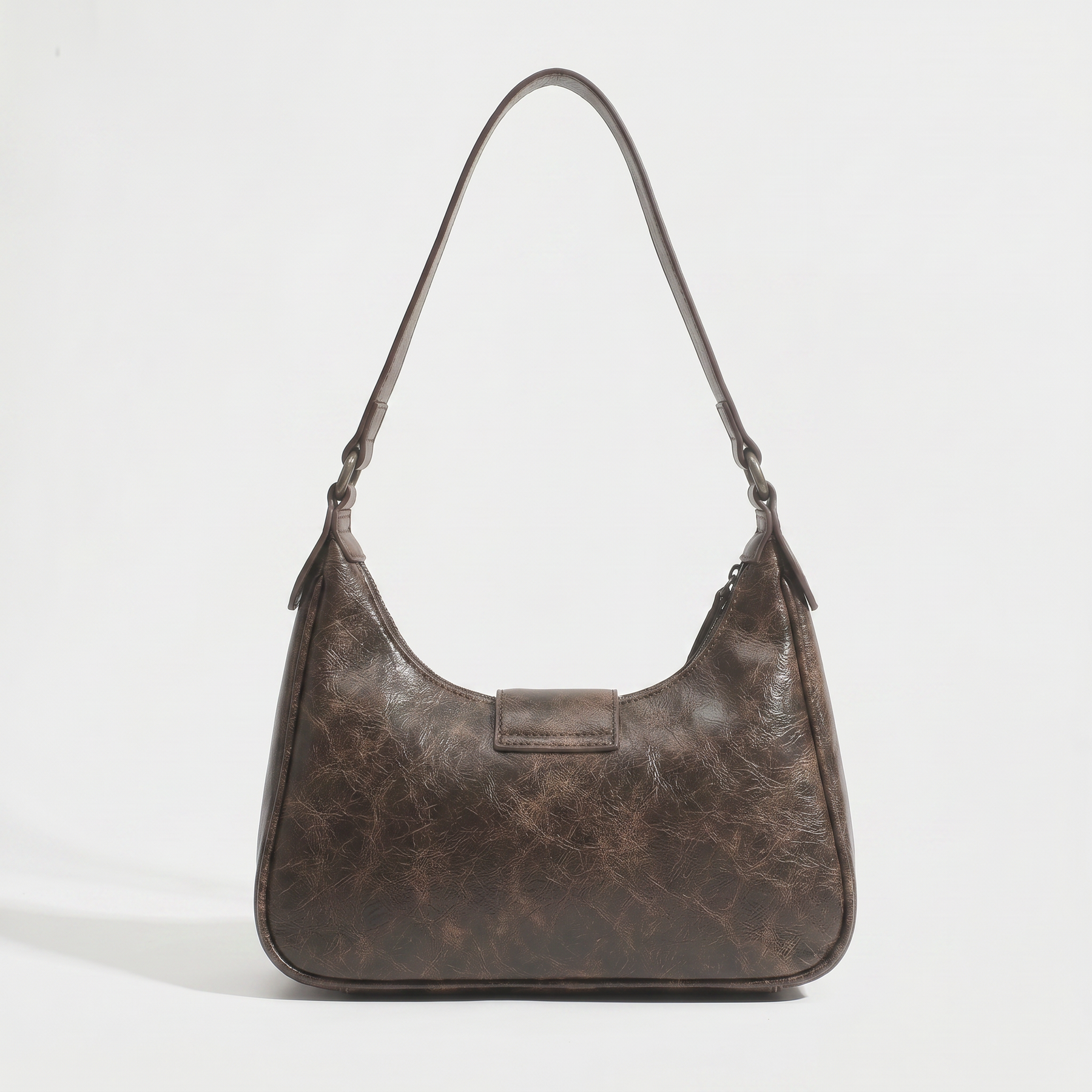 Women's Genuine Leather Hobo Bag - Vintage