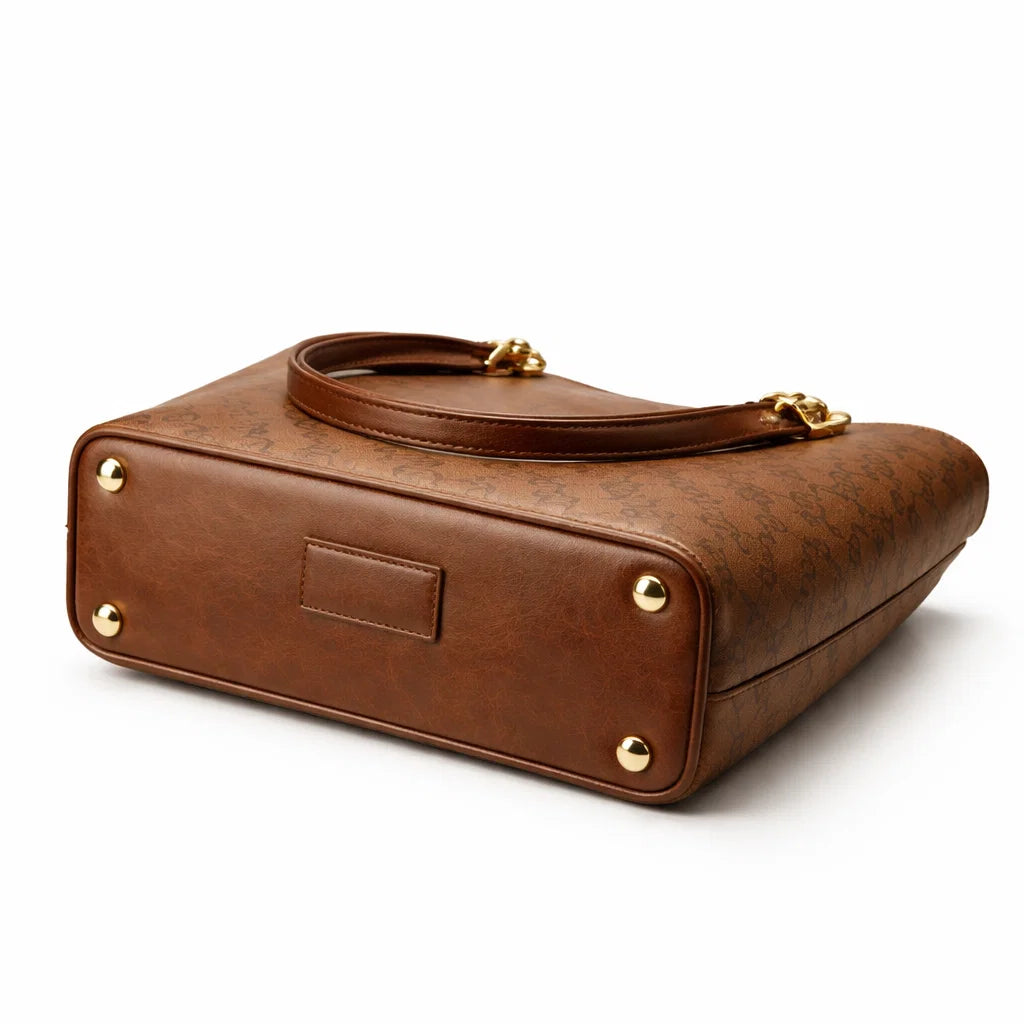 Women's Genuine Leather Messenger Bag - Camel - Kingsford