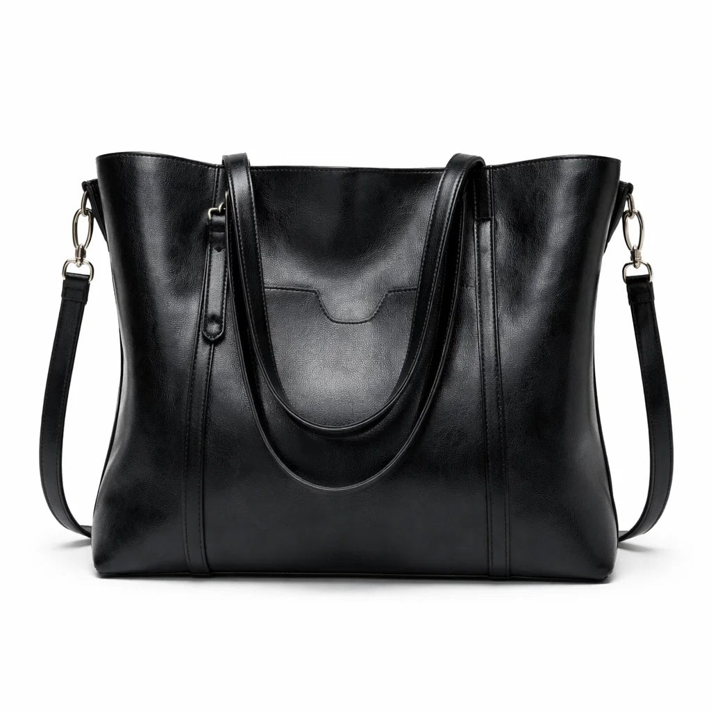 Women's Genuine Leather Messenger Bag - Elegant Woman