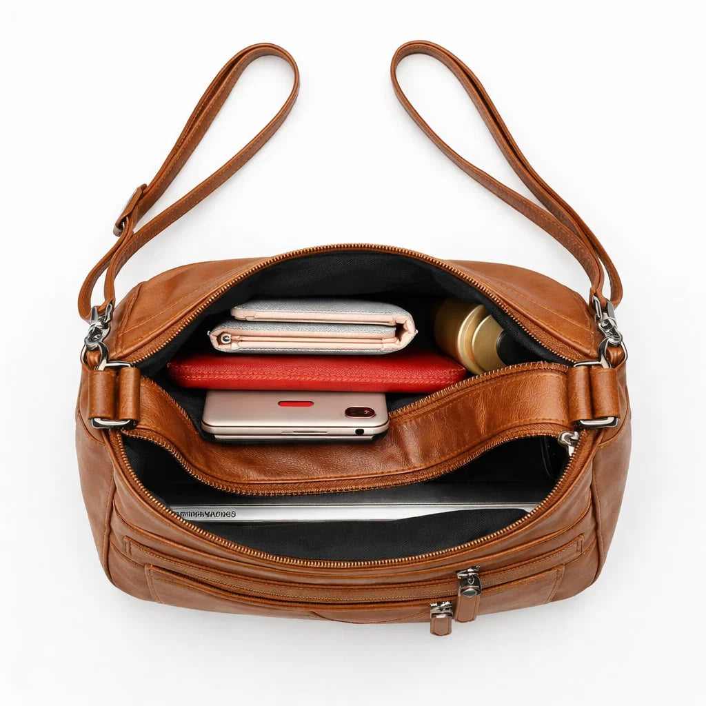 Women's Genuine Leather Shoulder Bag - Olivia