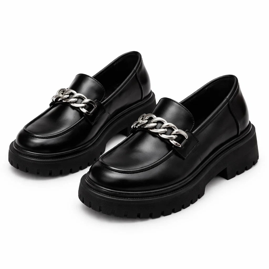 Women's Genuine Leather Platform Loafers – D'Grife