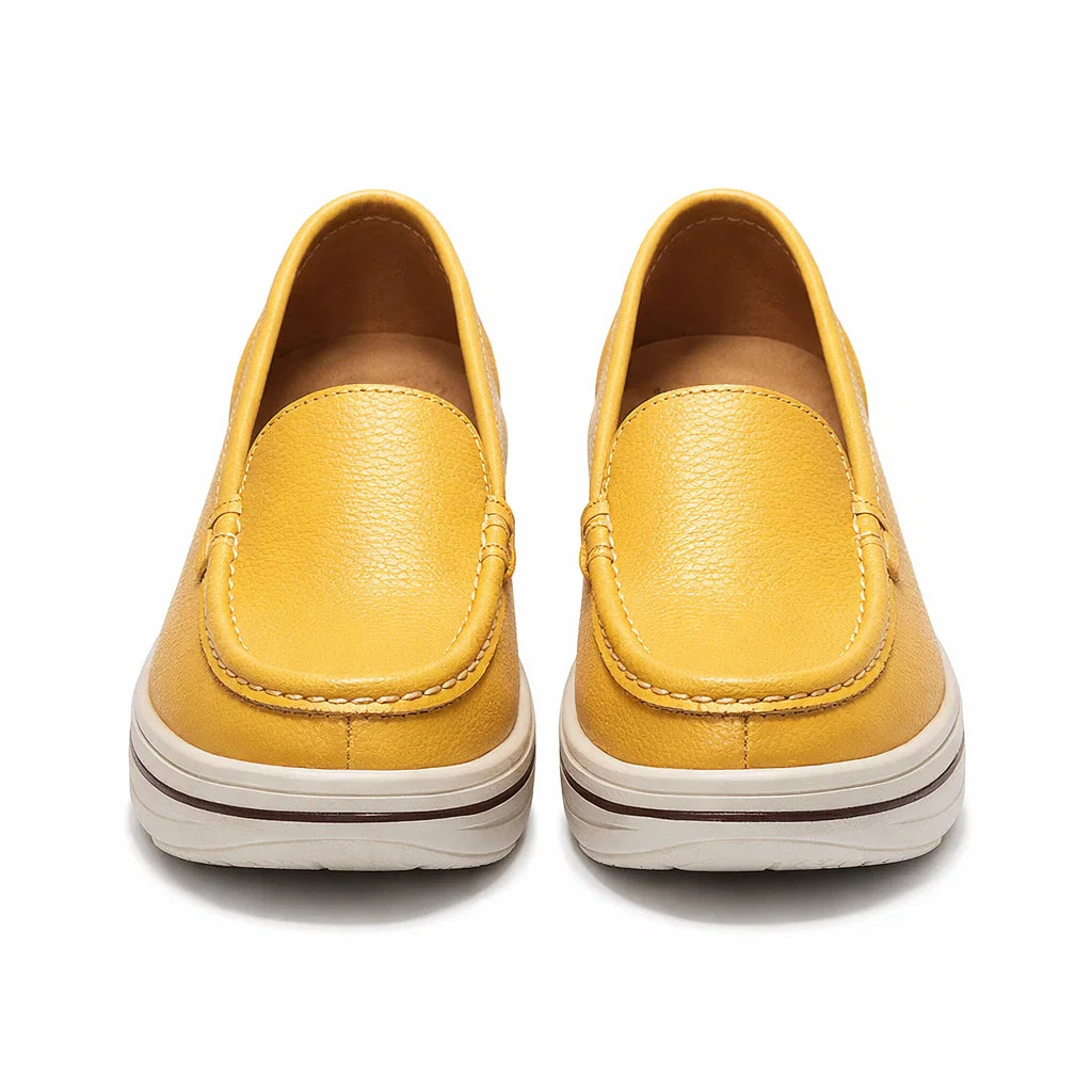 Women's Genuine Leather Platform Loafers – Maria