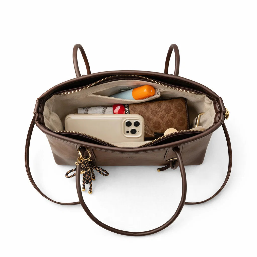 Women's Genuine Leather Shoulder Bag - Canterbury