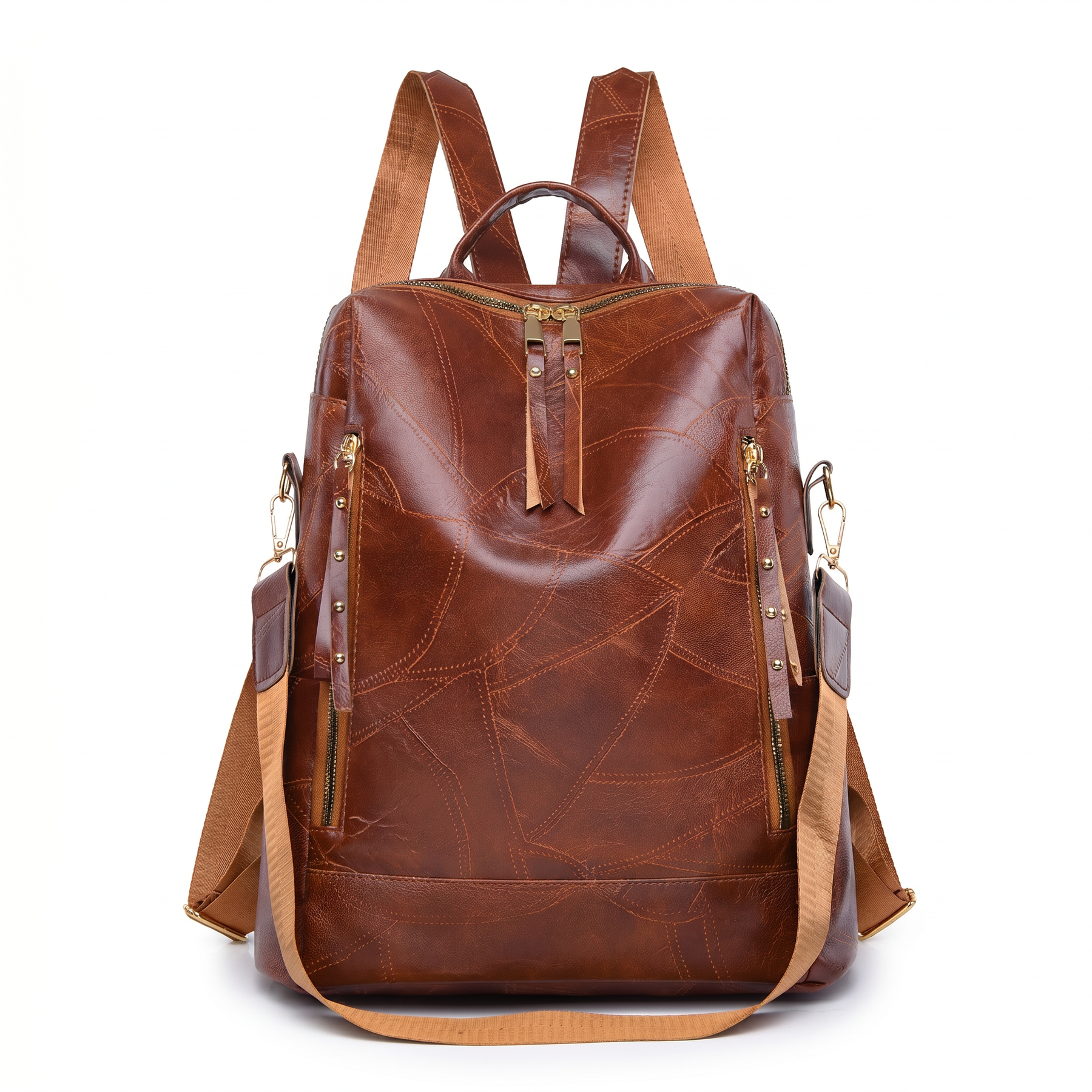 Women's Leather Backpack - Divine