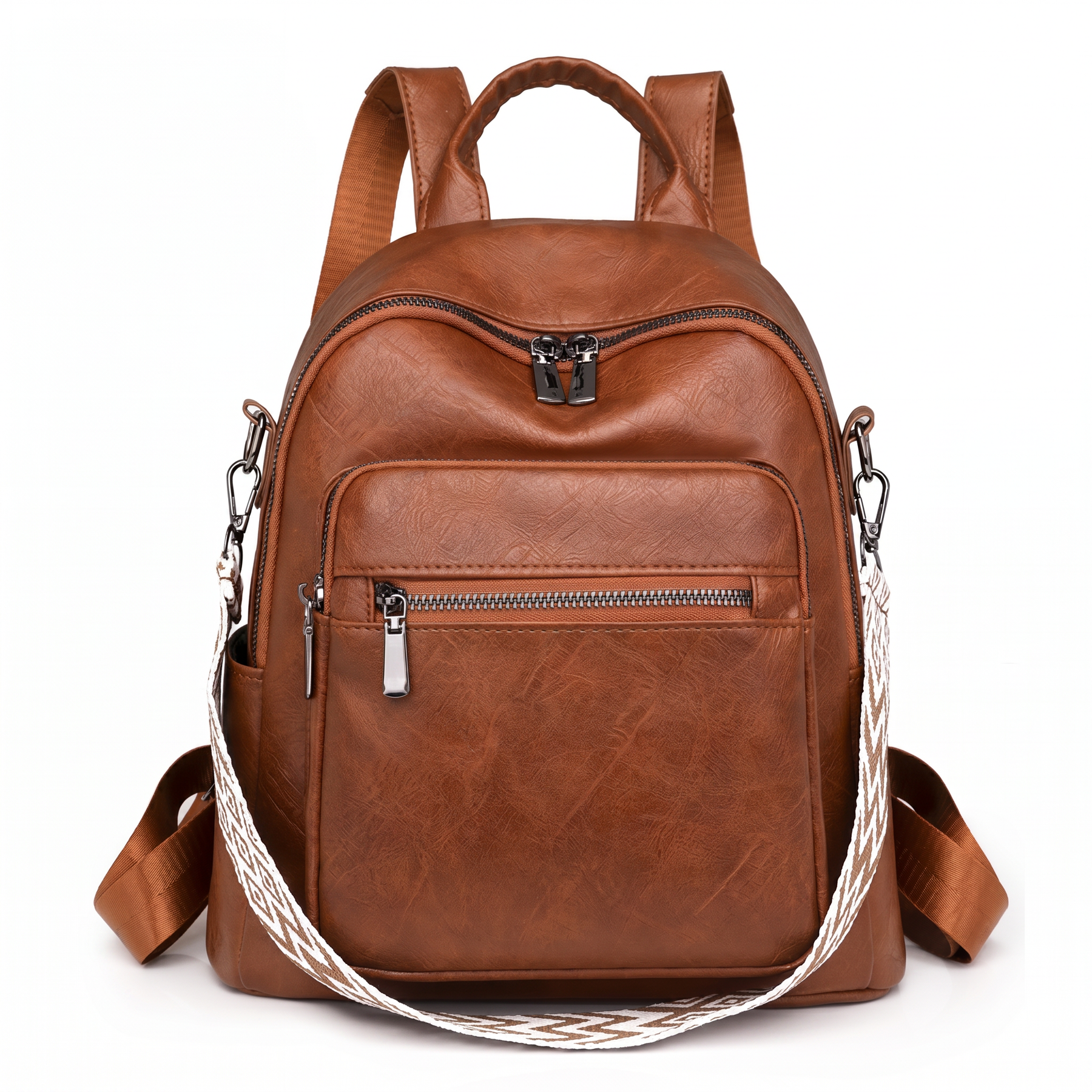 Women's Leather Backpack - Field