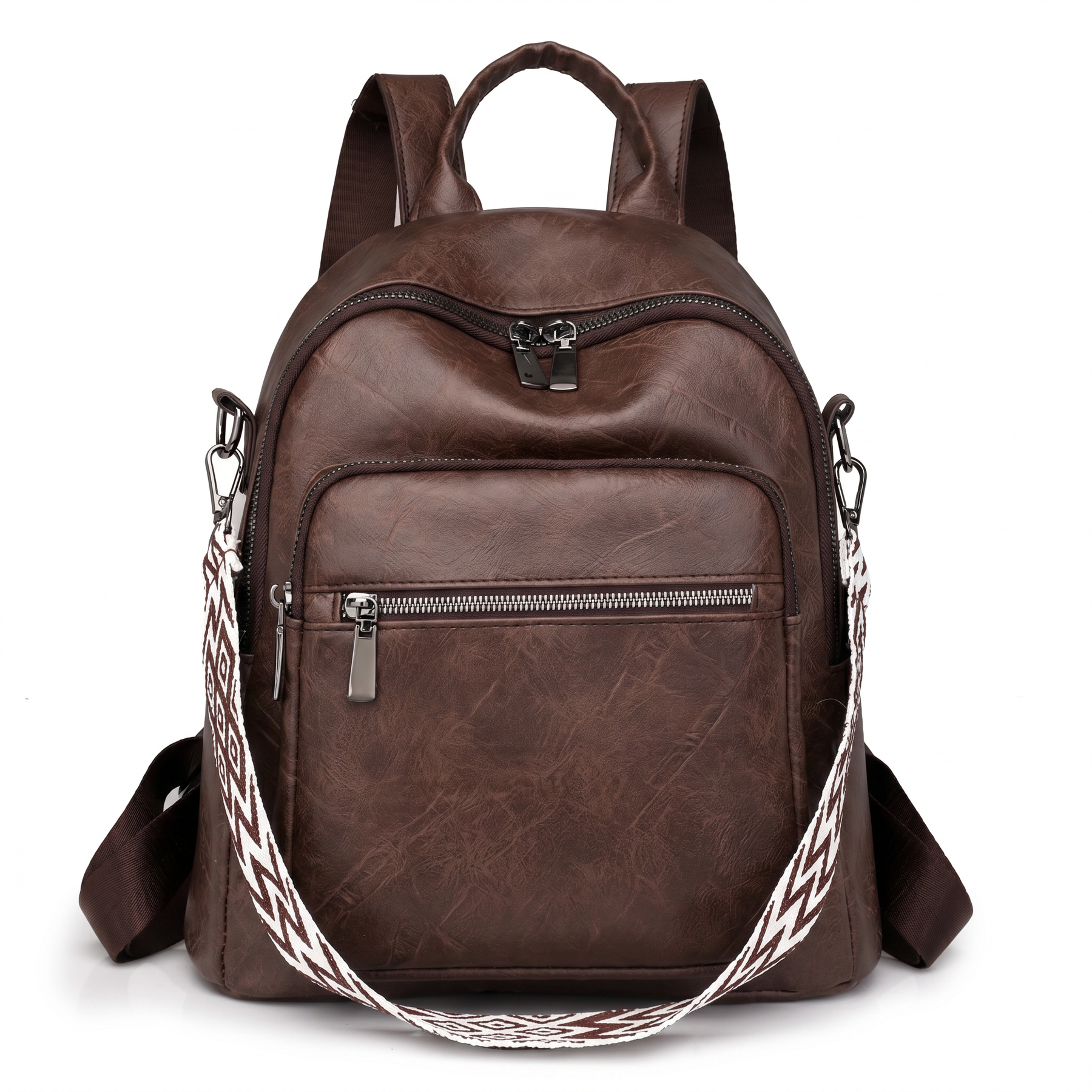 Women's Leather Backpack - Field