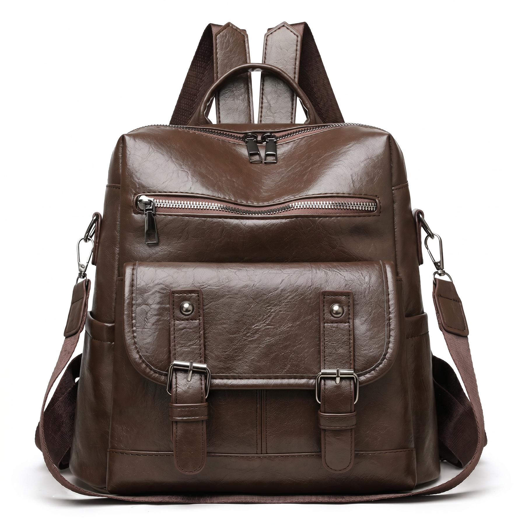 Women's Leather Backpack - Grimes