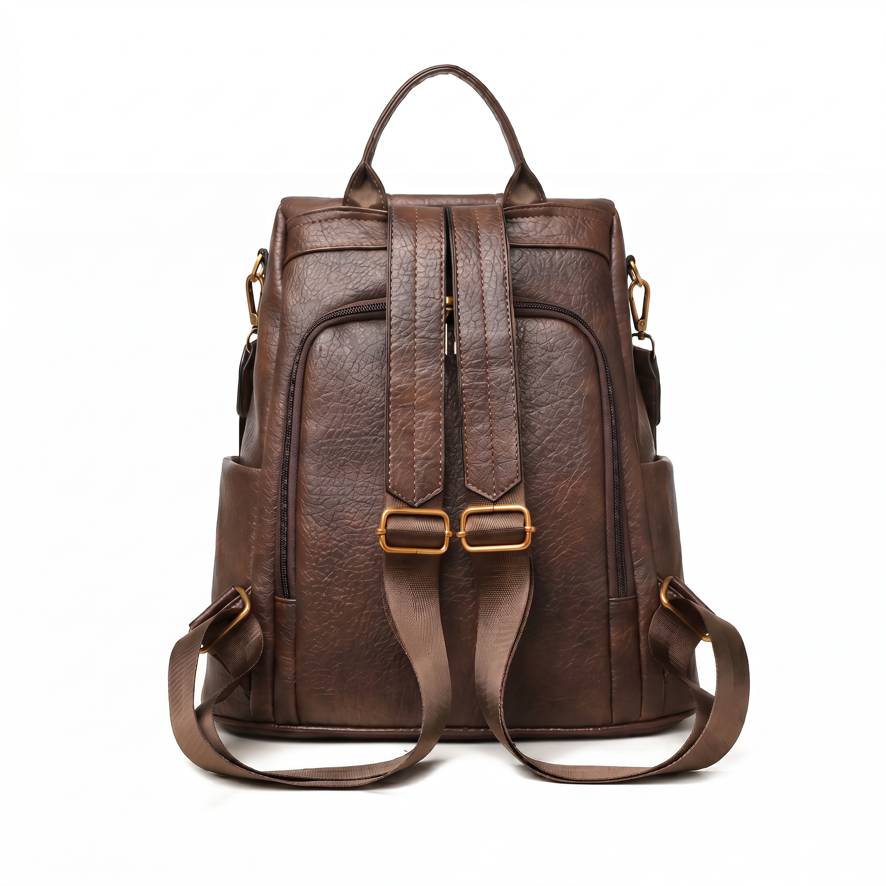 Women's Leather Backpack - Retro