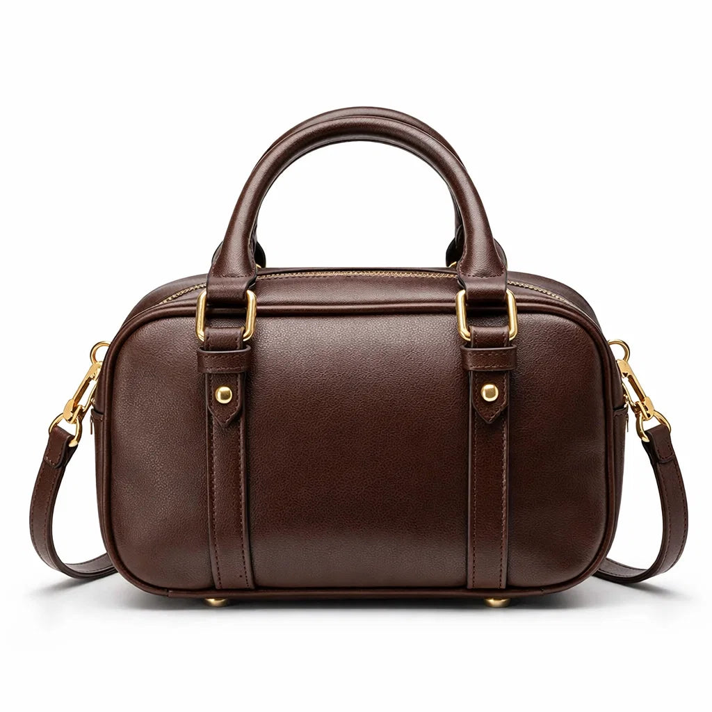 Women's Premium Leather Woven Bag - Darnley