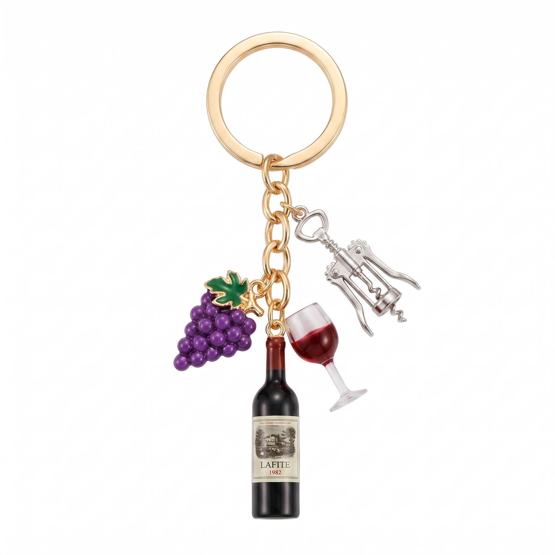 Women's Bag Charm - Wine