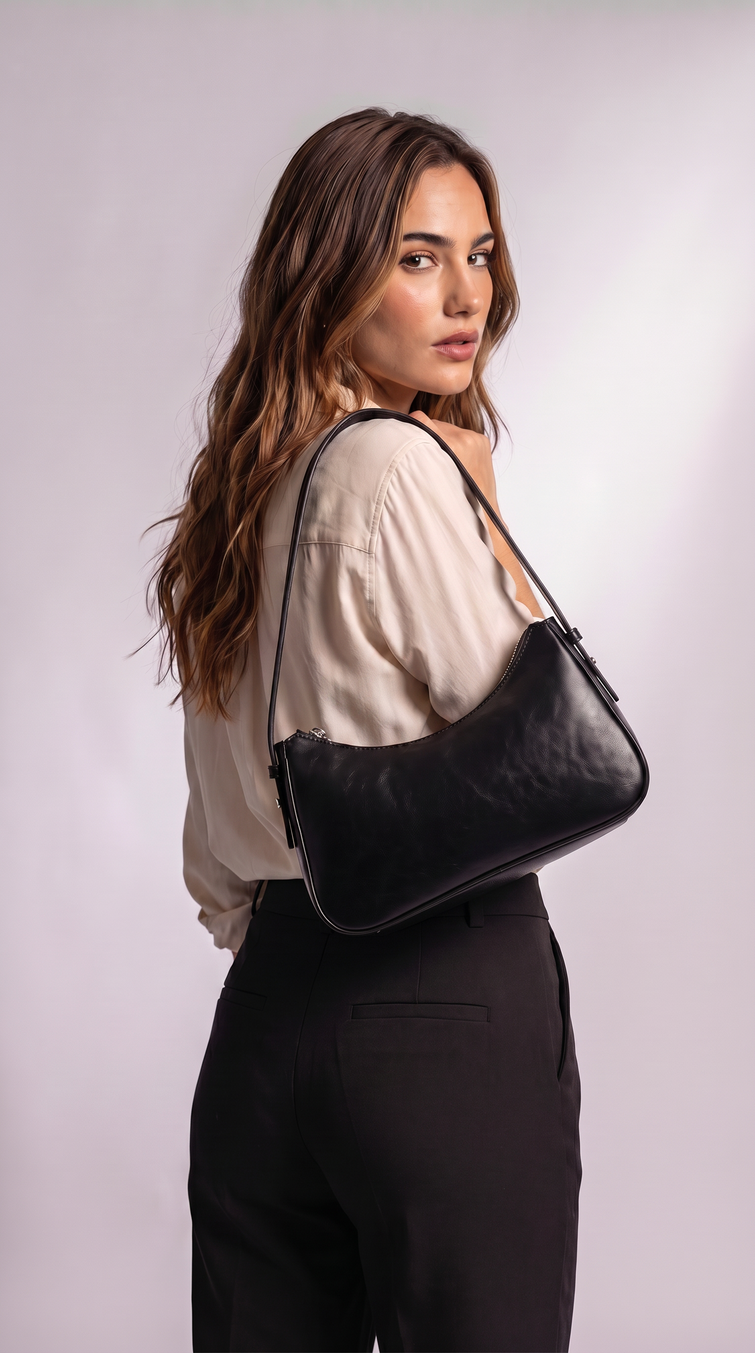 Women's Genuine Leather Shoulder Bag - Nayla