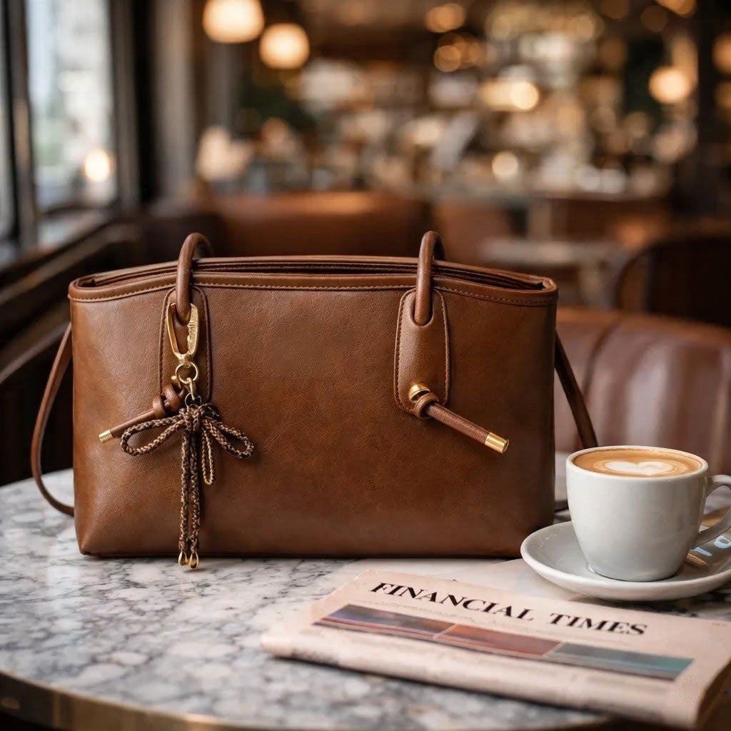 Women's Genuine Leather Shoulder Bag - Canterbury
