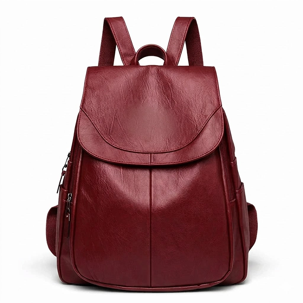 Women's Italian Genuine Leather Backpack - Eco