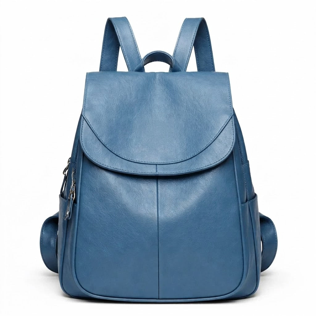 Women's Italian Genuine Leather Backpack - Eco
