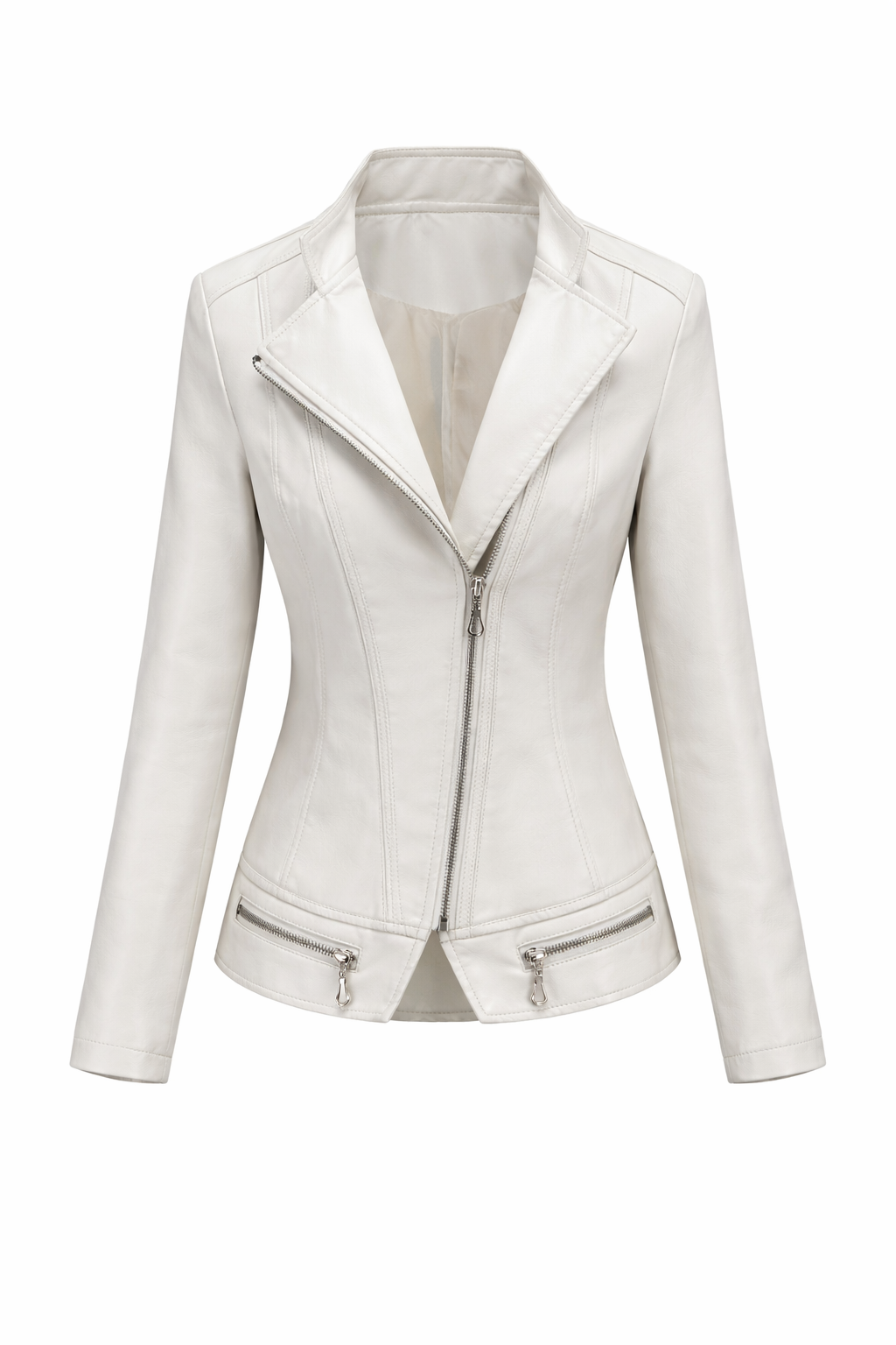 Women's Real Leather Quilted Biker Jacket – Dream