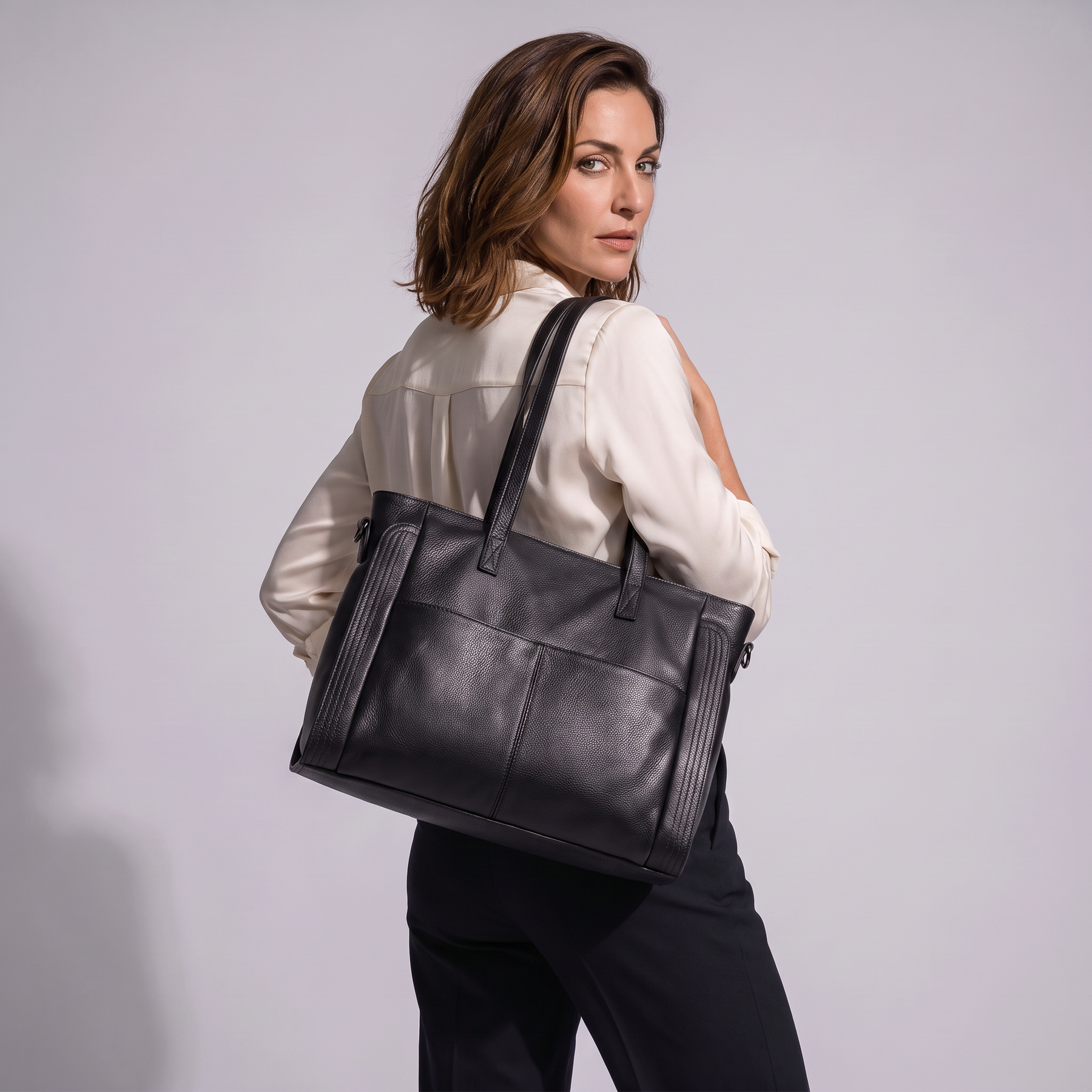 Women's Genuine Leather Tote Bag - Camden