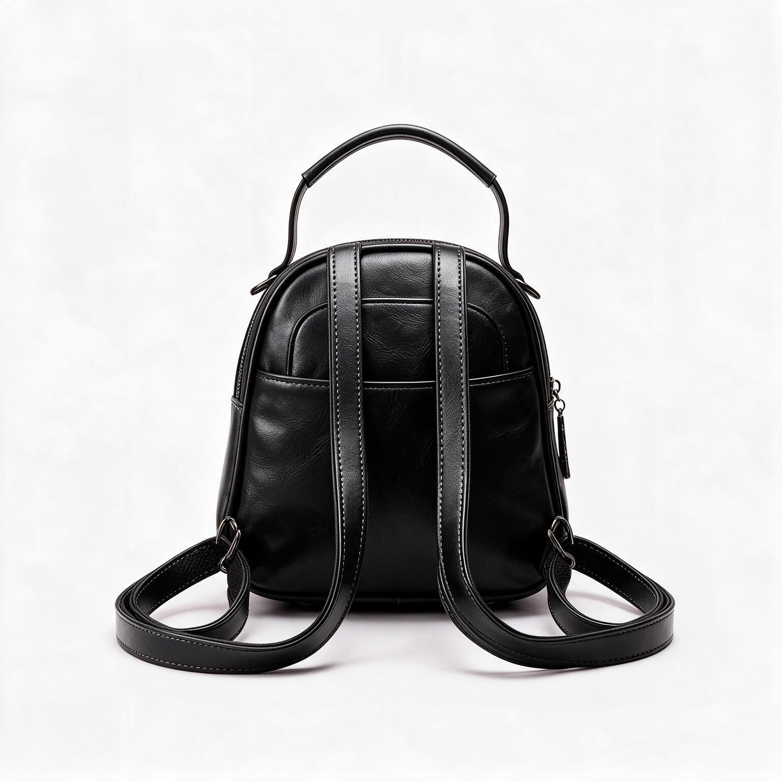 Women's Genuine Leather Mini Backpack - Cricket