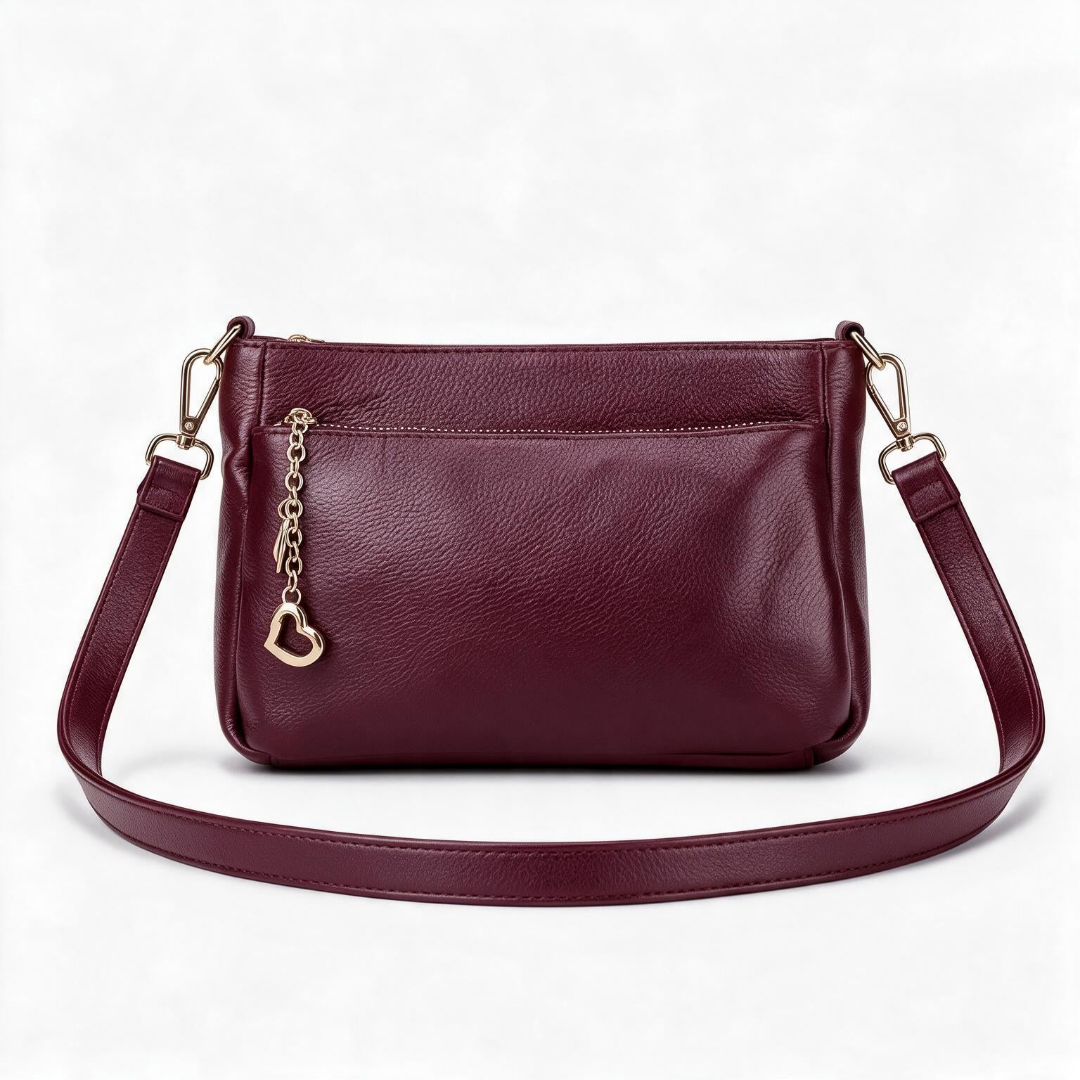 Women's Genuine Leather Crossbody Bag - Carla
